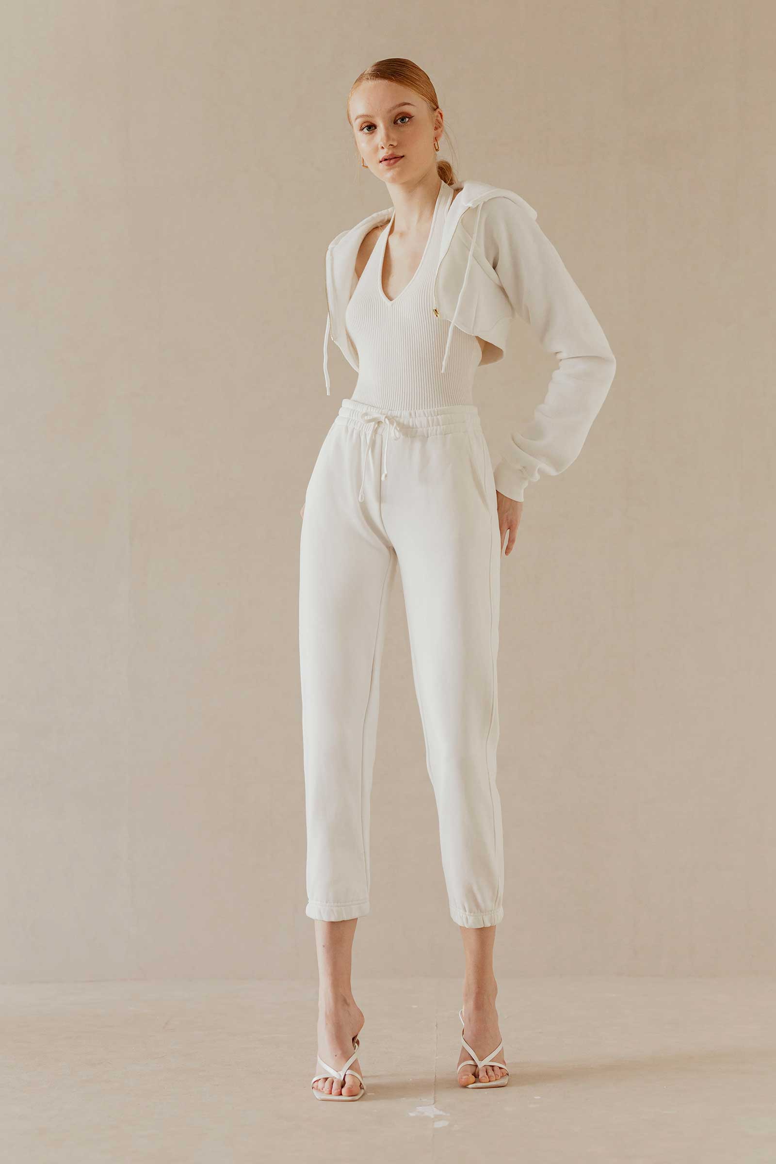 Doliovuy Cropped Jacket (White) - Image 10
