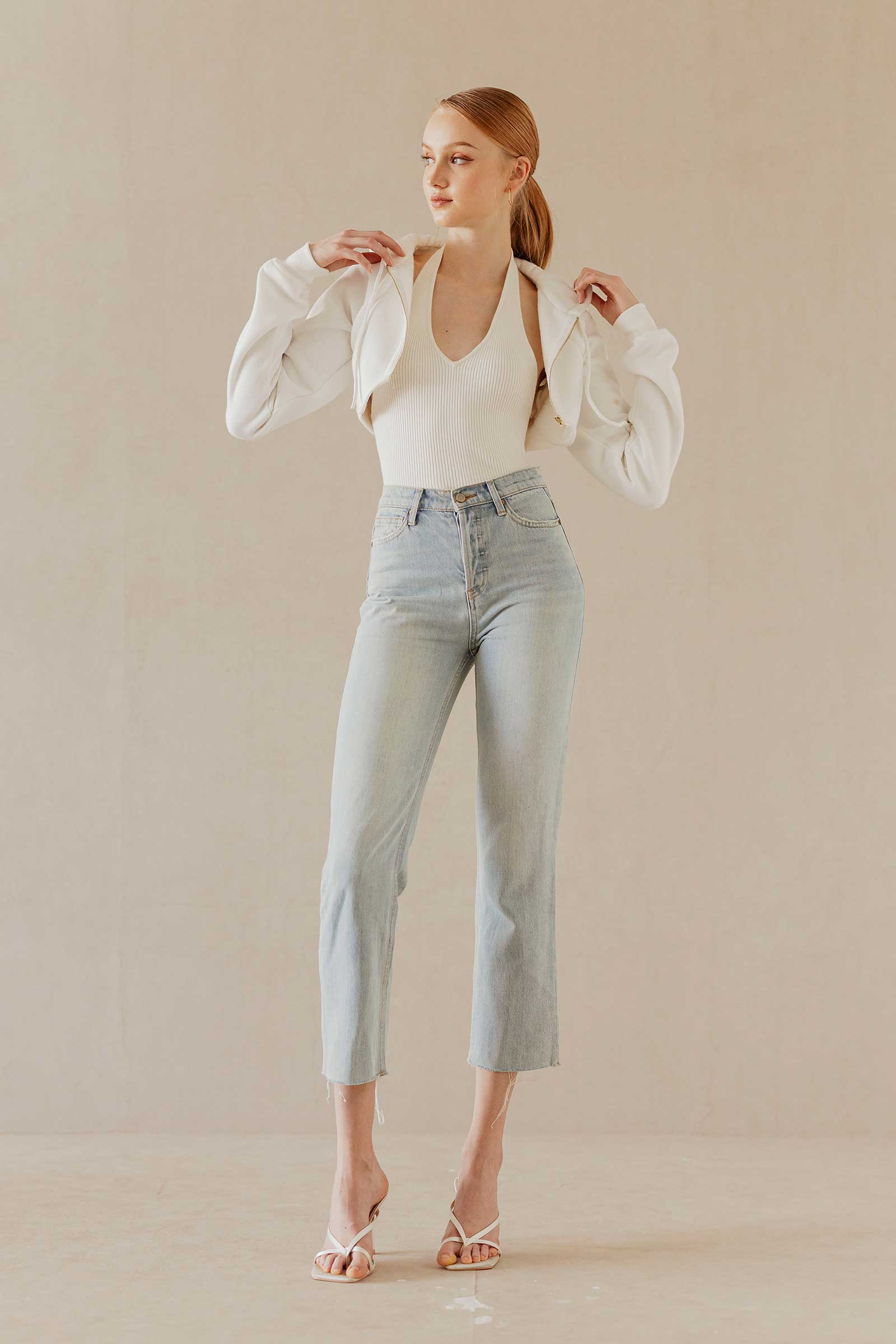 Doliovuy Cropped Jacket (White) - Image 12