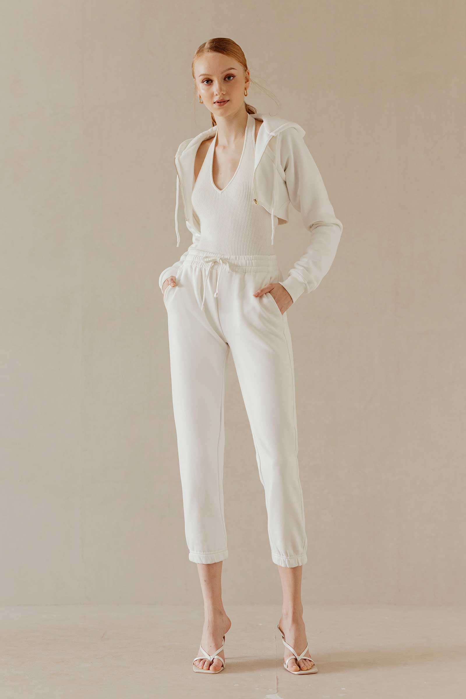 Doliovuy Cropped Jacket (White) - Image 2