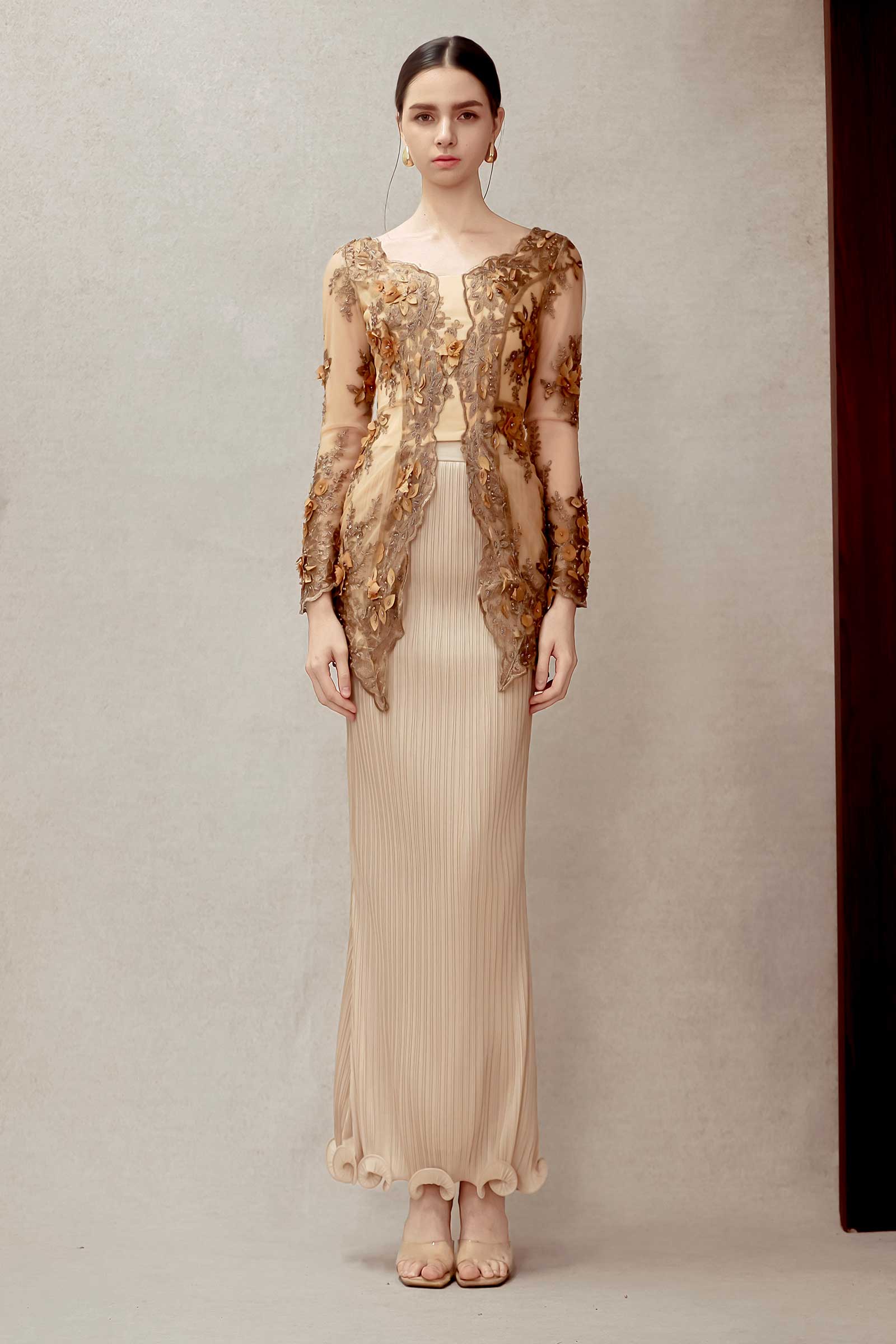 Aurielle Kebaya Top (Gold) - Image 7