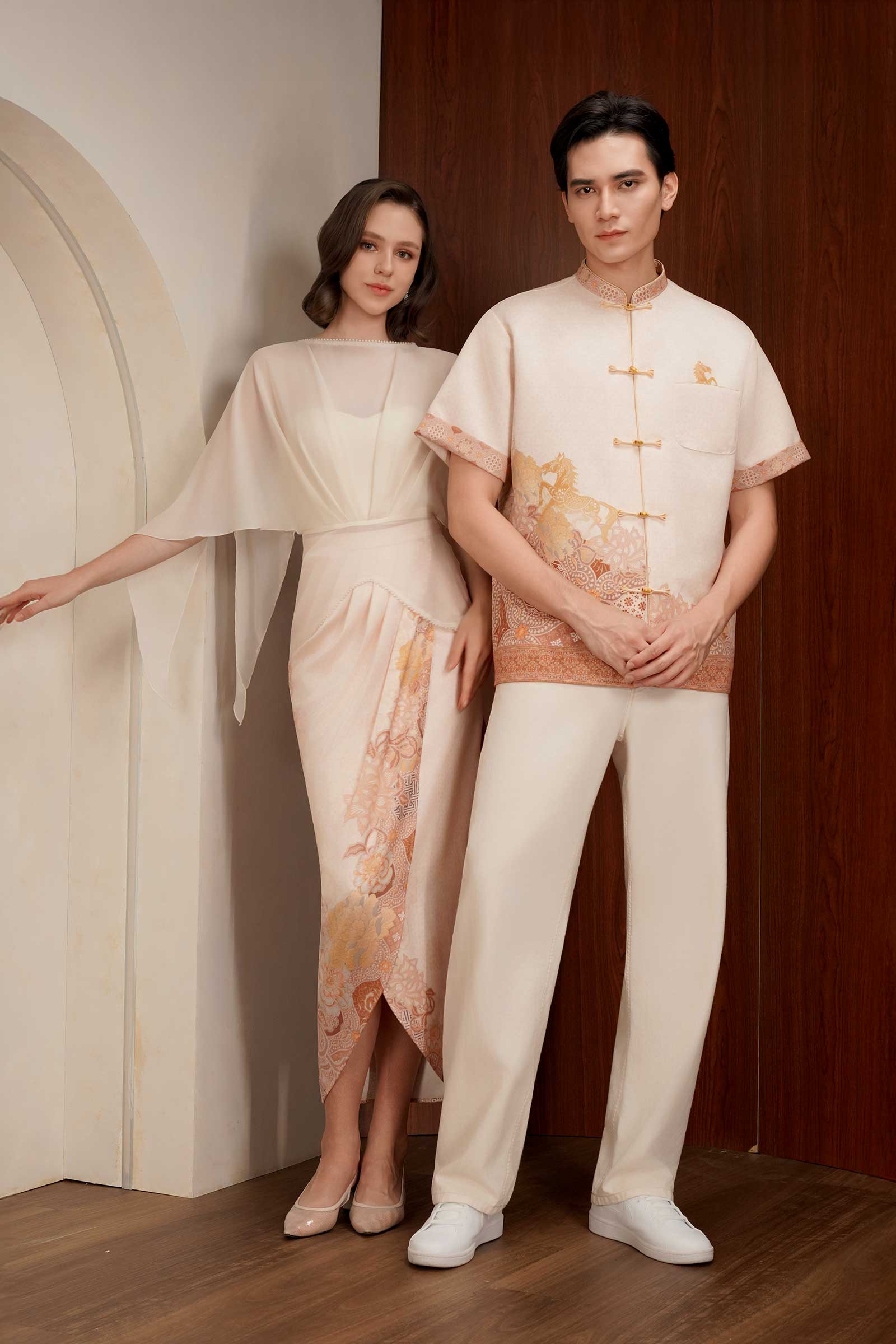 Aveline Kebaya Set (Cream) - Image 21