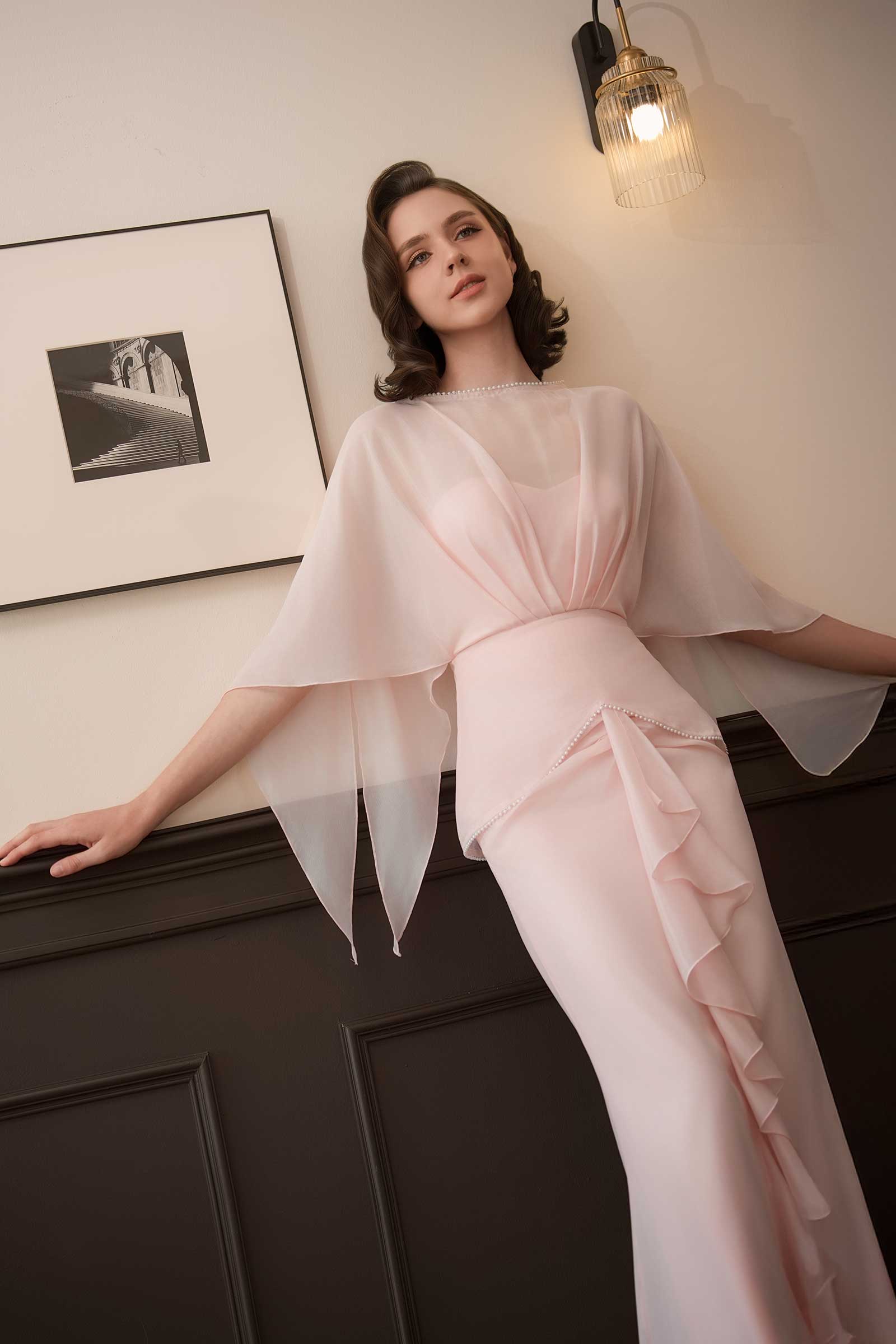 Aveline Kebaya Top (Pink) - Image 11
