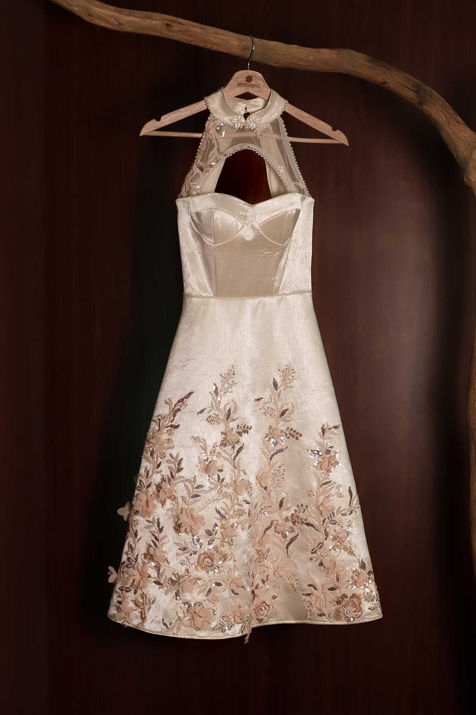 Camelia Dress (Champagne) - Image 3