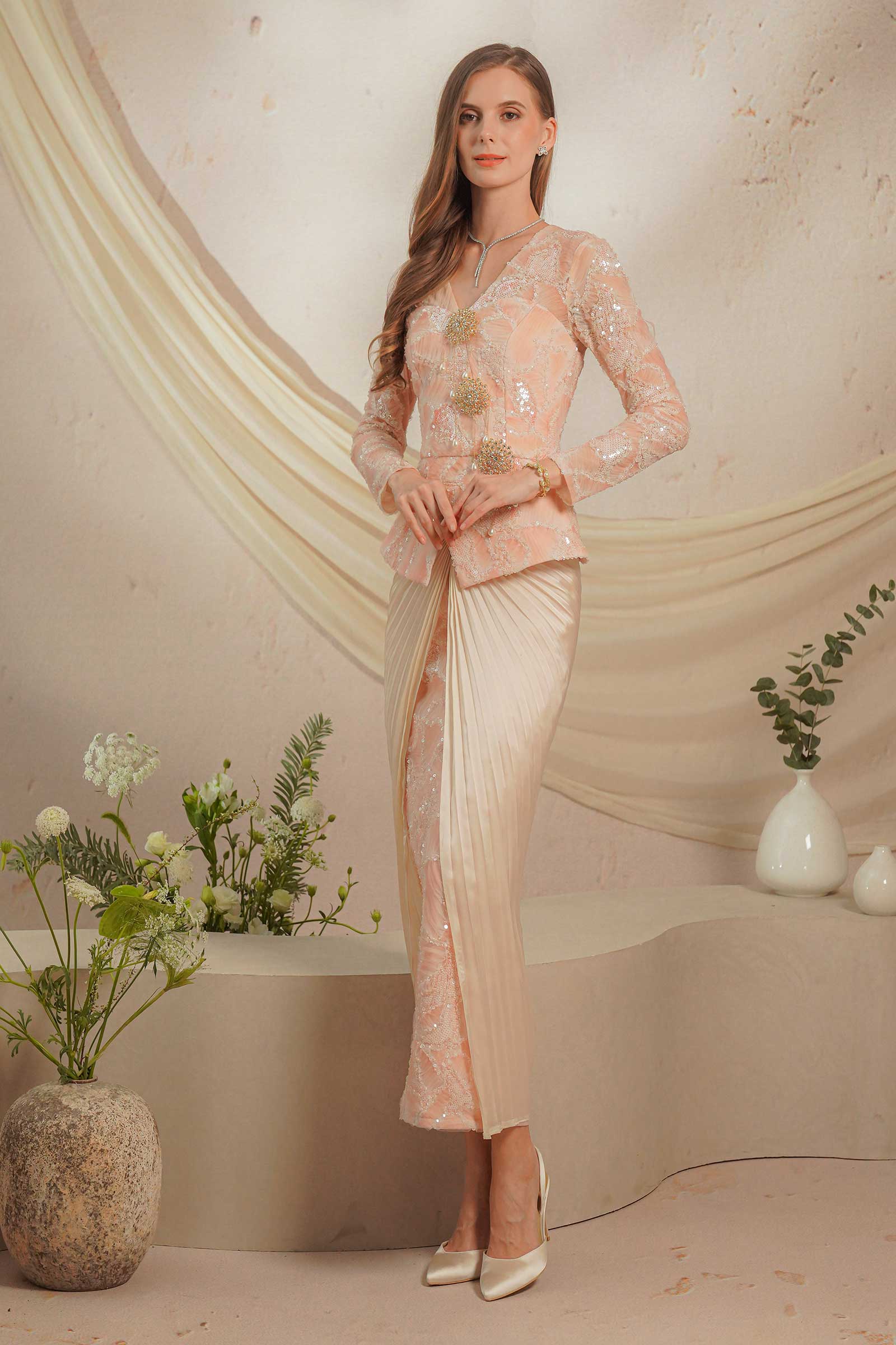 Saleha Kebaya (Pink) - Image 10