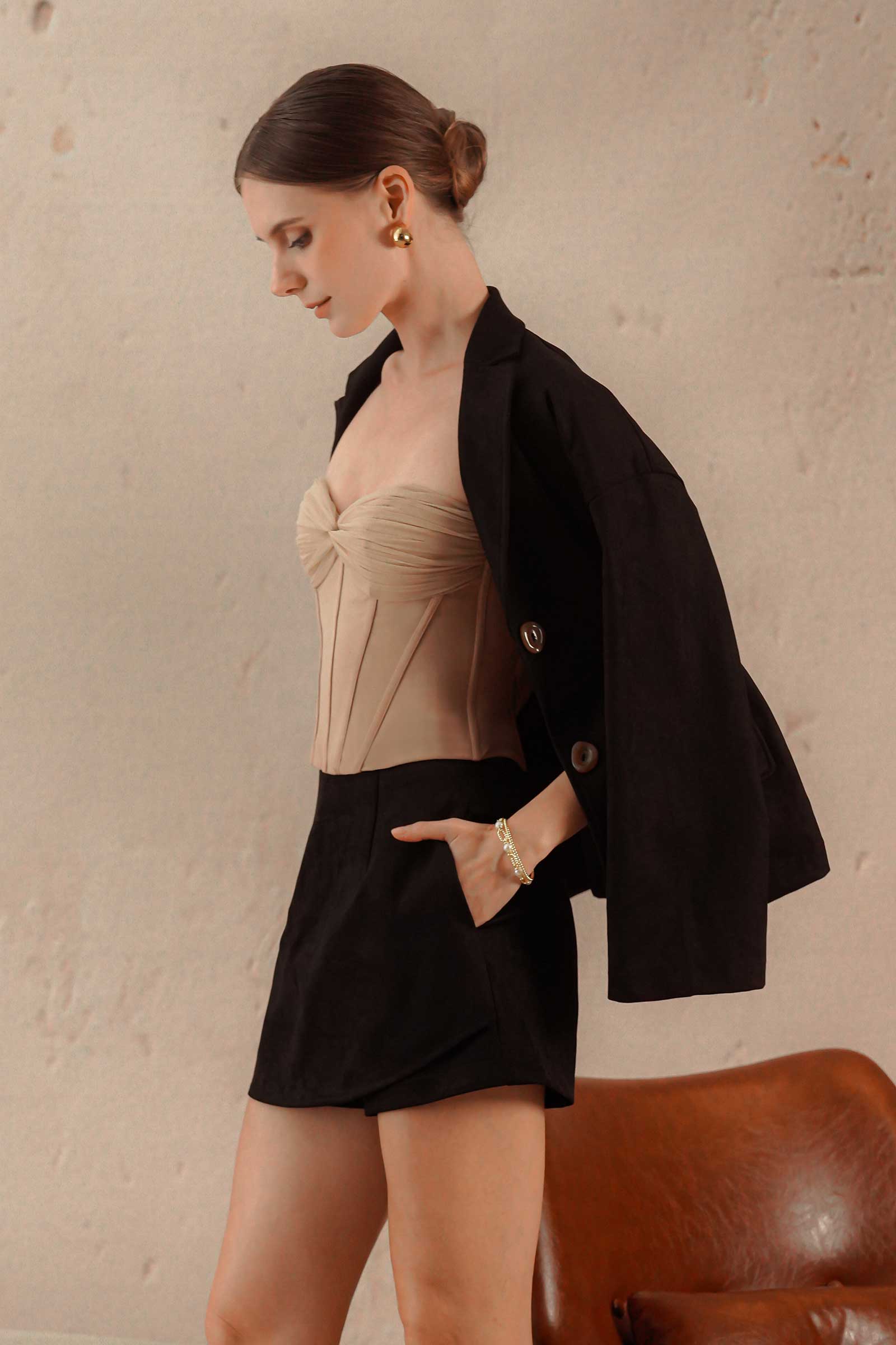 Dizid Skort (Black) - Image 2