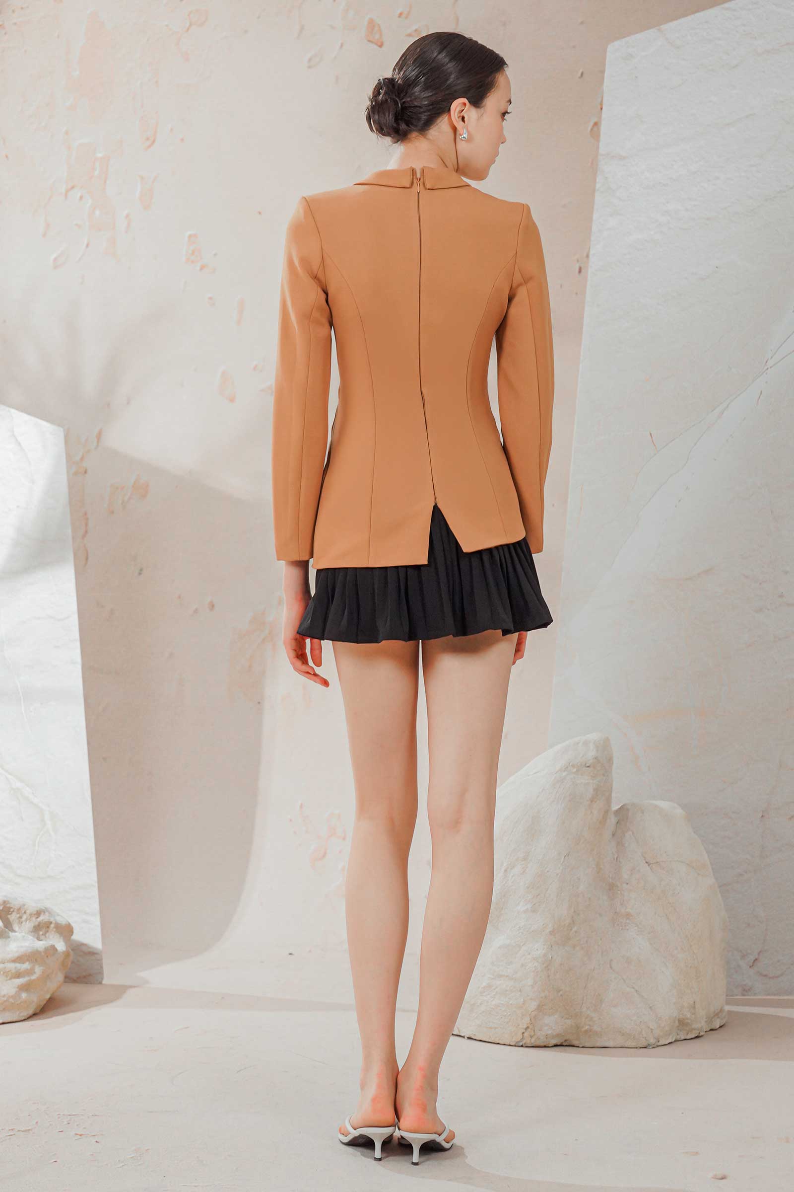 Danya Blazer Romper (Ochre) - Image 3