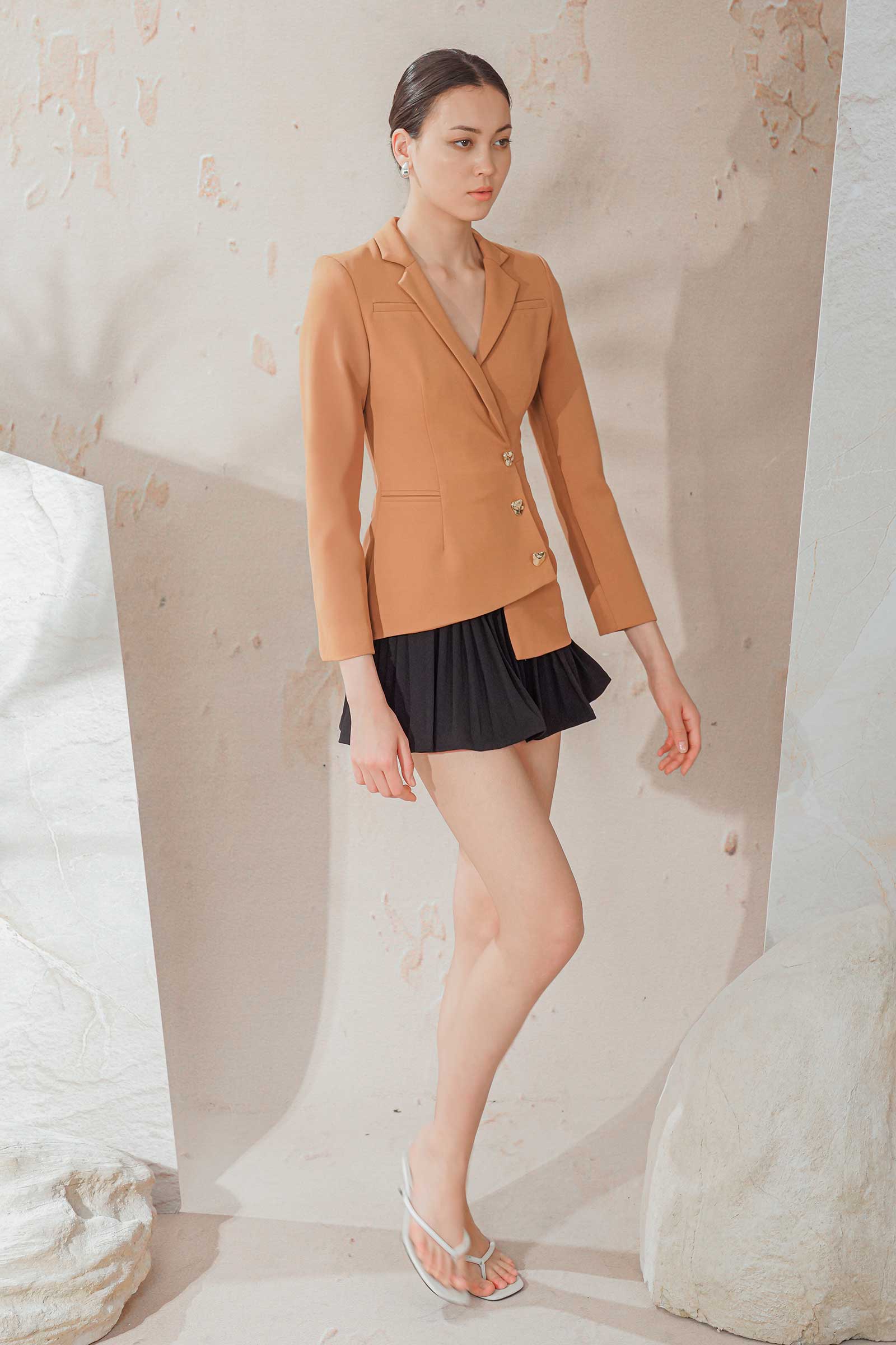 Danya Blazer Romper (Ochre) - Image 9