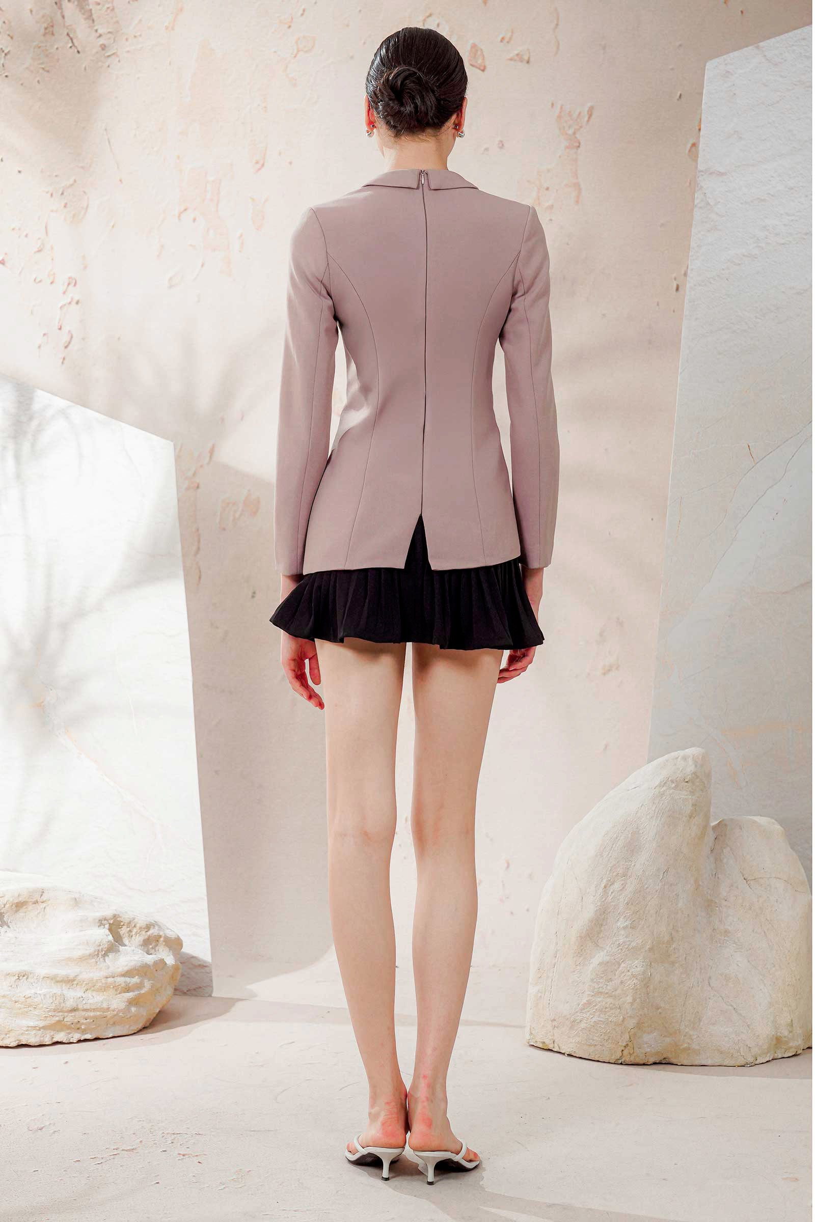 Danya Blazer Romper (Mauve) - Image 4