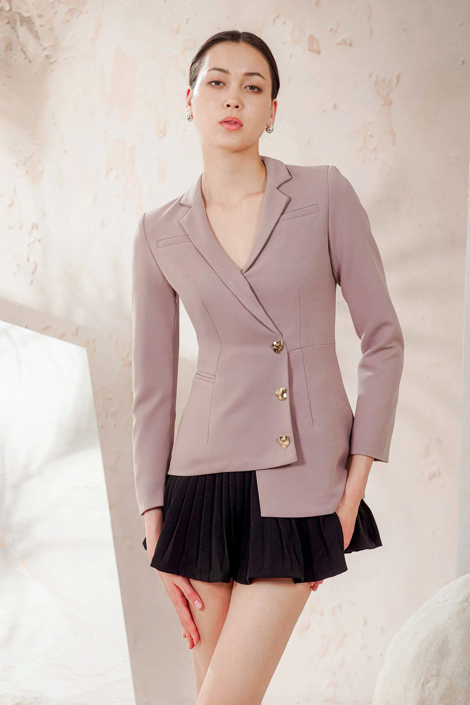 Danya Blazer Romper (Mauve) - Image 5