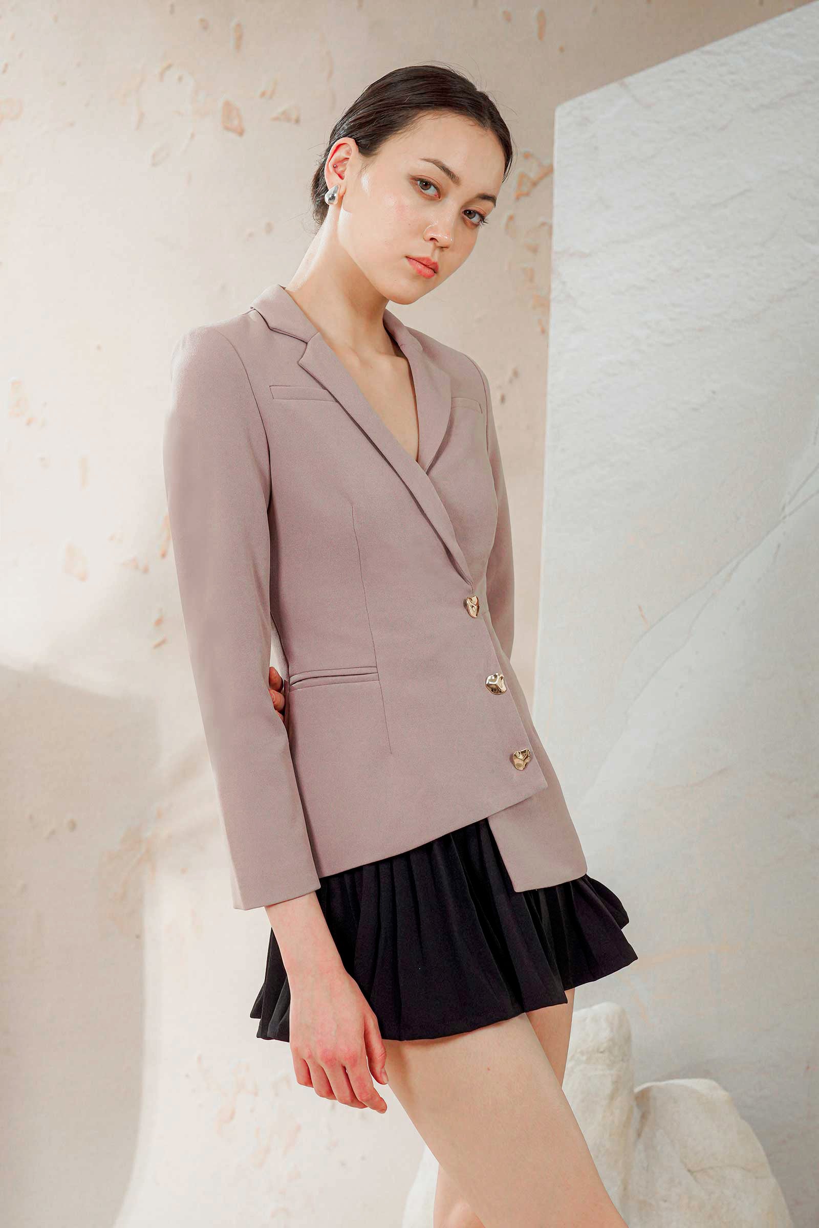 Danya Blazer Romper (Mauve) - Image 6