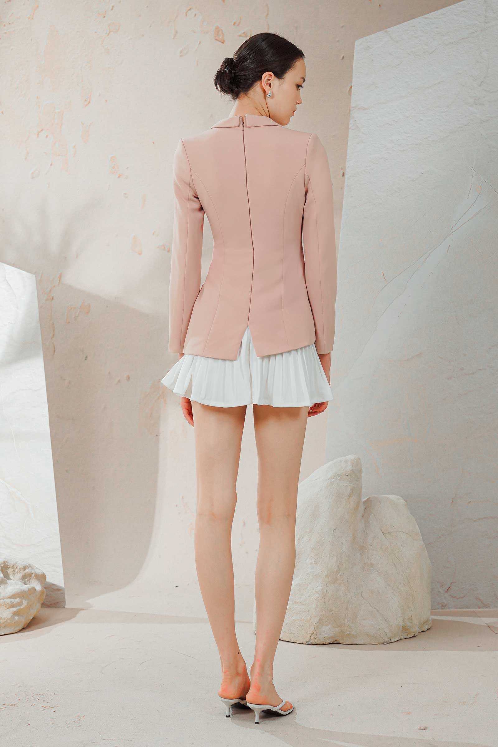 Danya Blazer Romper (Pink) - Image 5