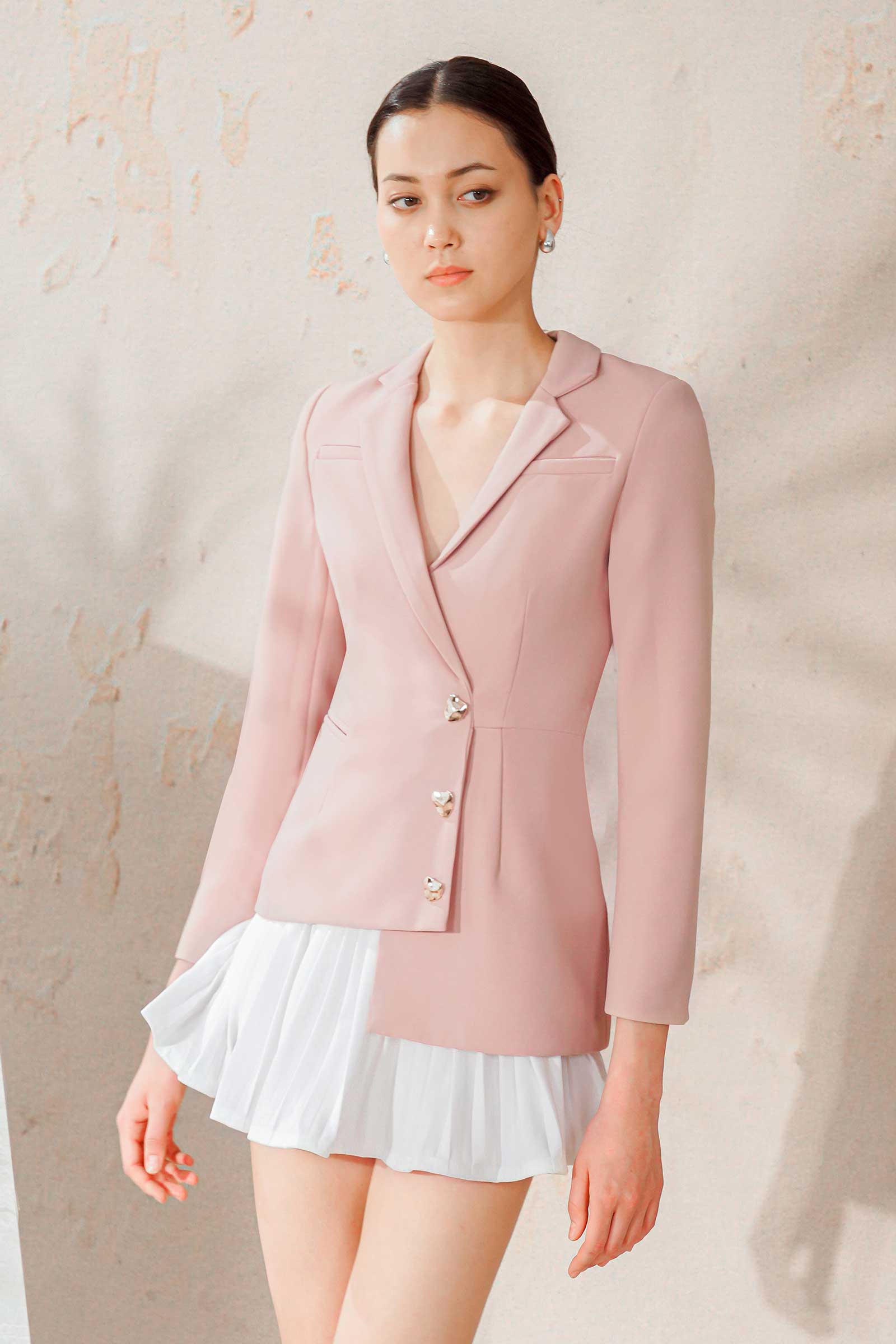 Danya Blazer Romper (Pink) - Image 7
