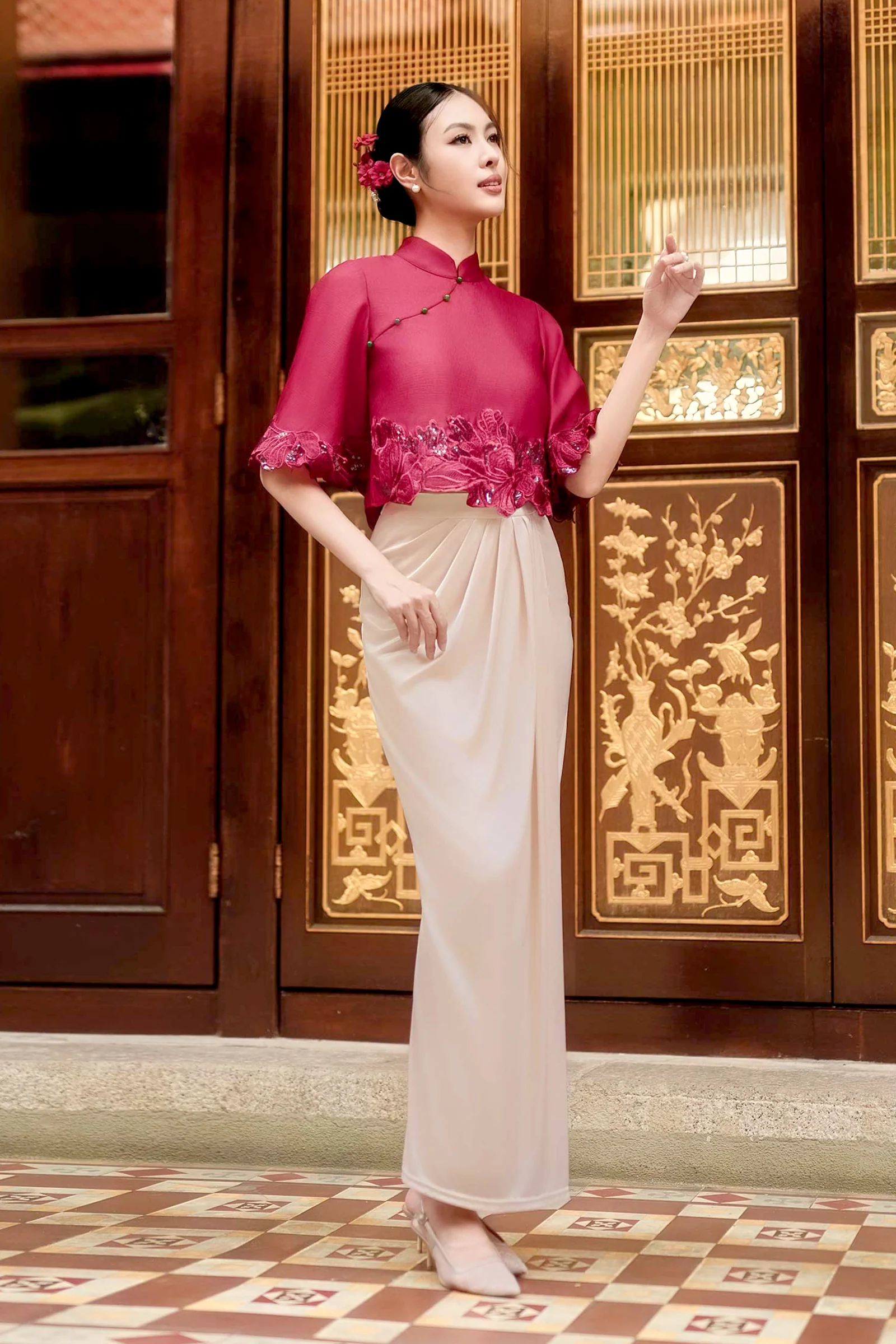 Diavene Skirt (Champagne) - Image 5