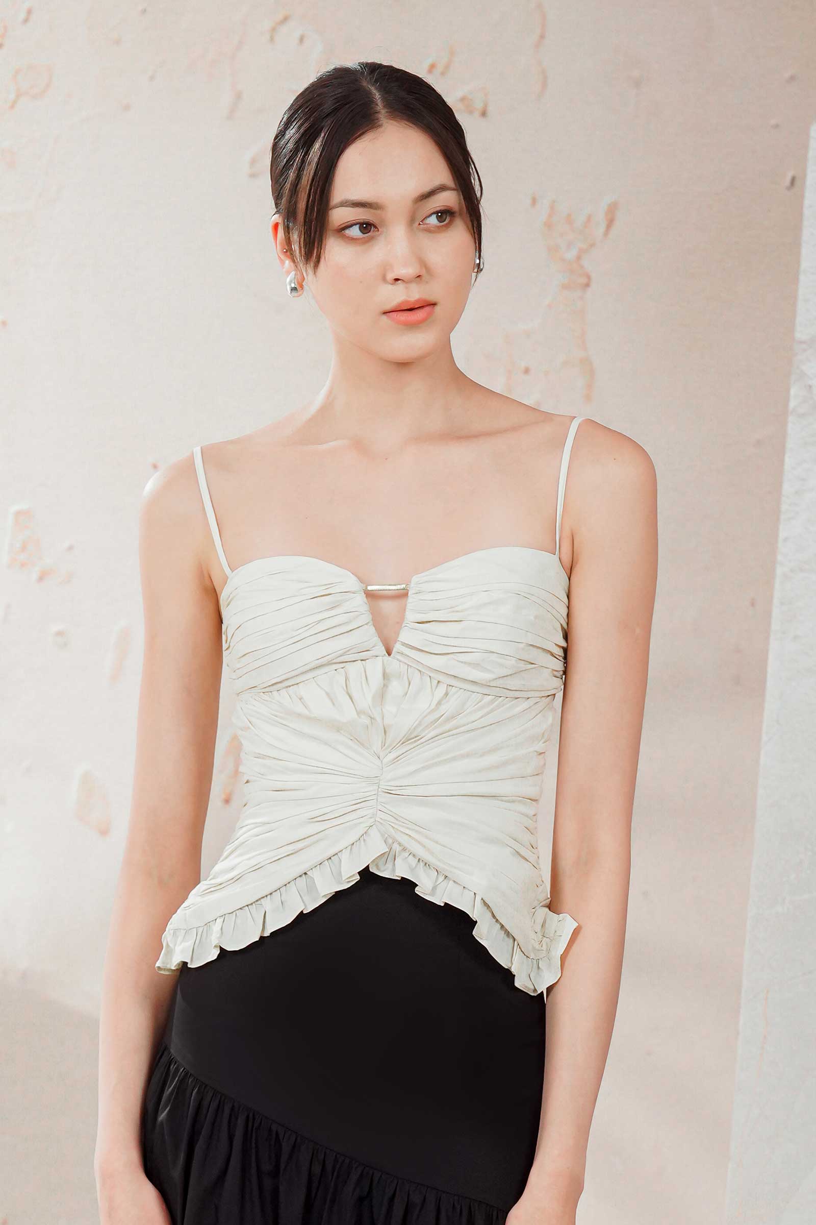 Dazel Poplin Top (White) - Image 10