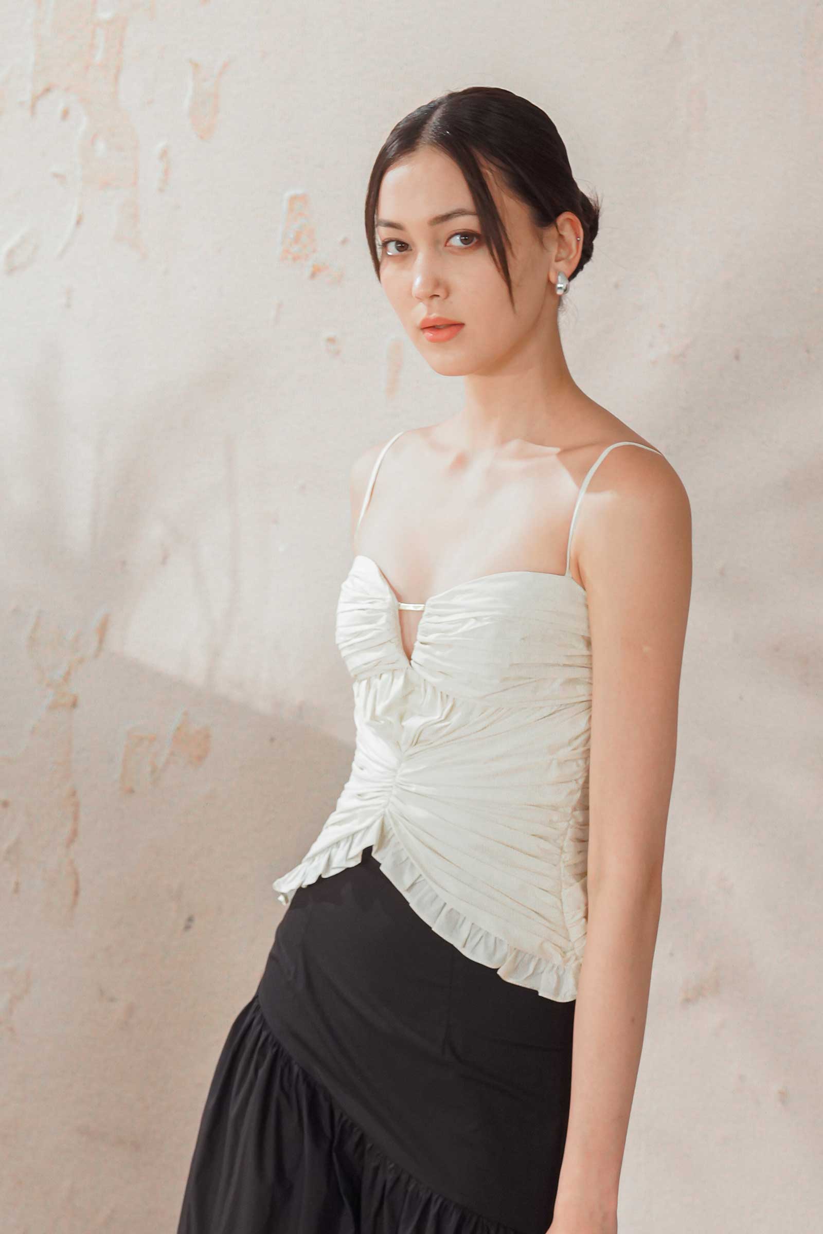 Dazel Poplin Top (White) - Image 9