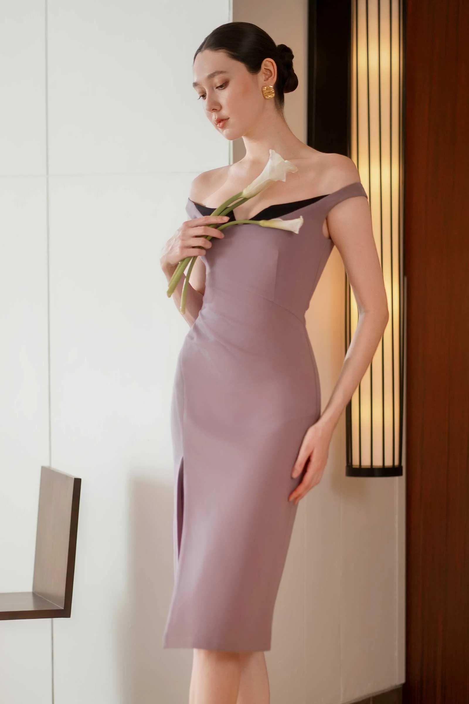 Darenziq Sheathdress (Mauve) - Image 13