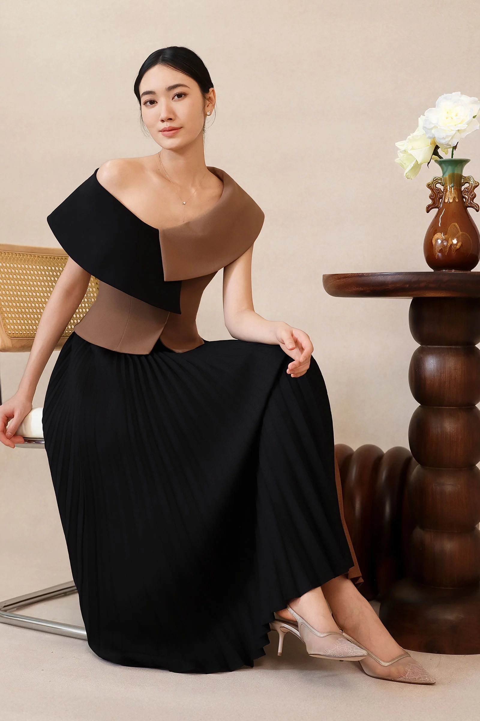 Dalestra Dress (Brown) - Image 11