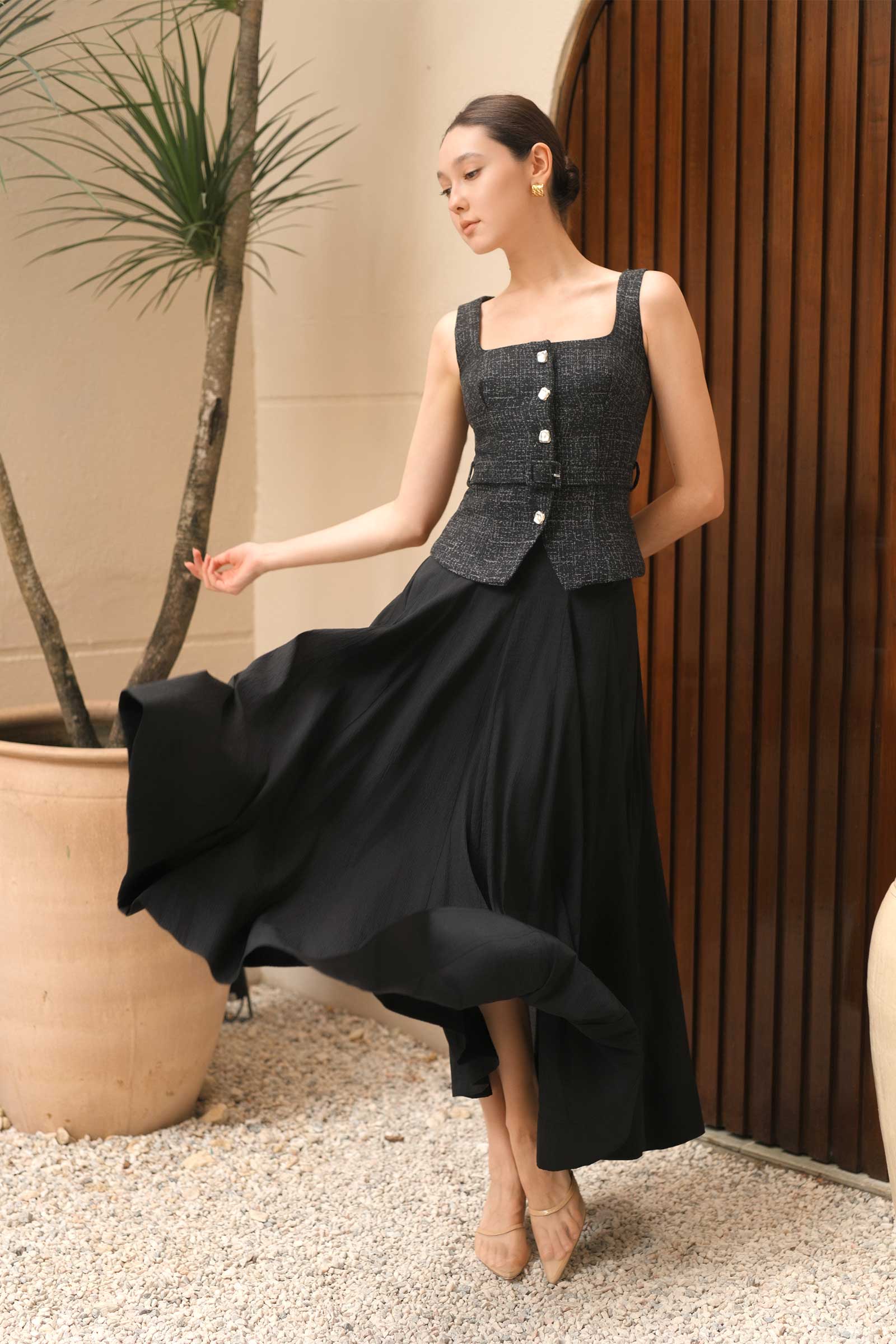 Dalaire Organza Skirt (Black) - Image 6