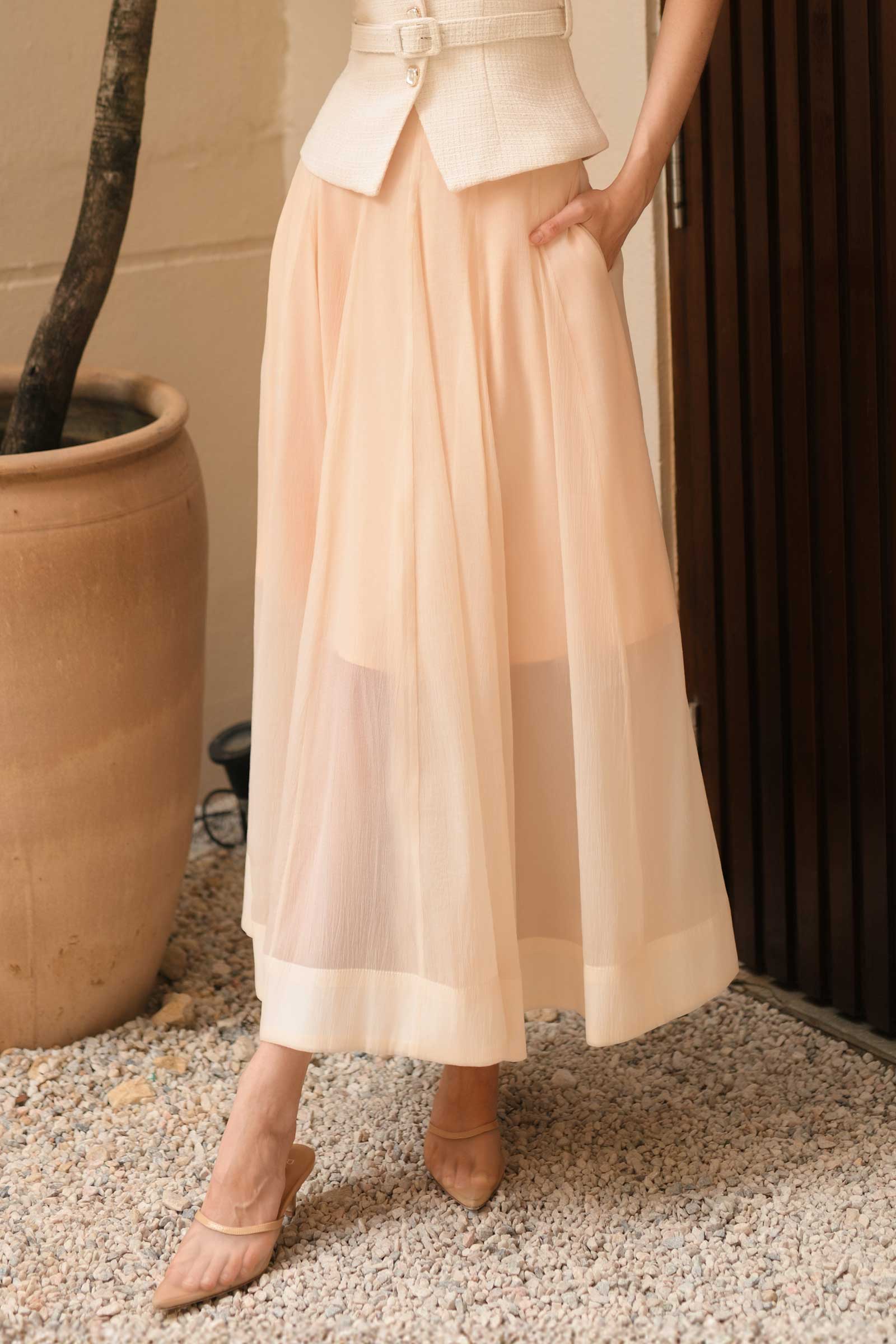 Dalaire Organza Skirt (Cream) - Image 5