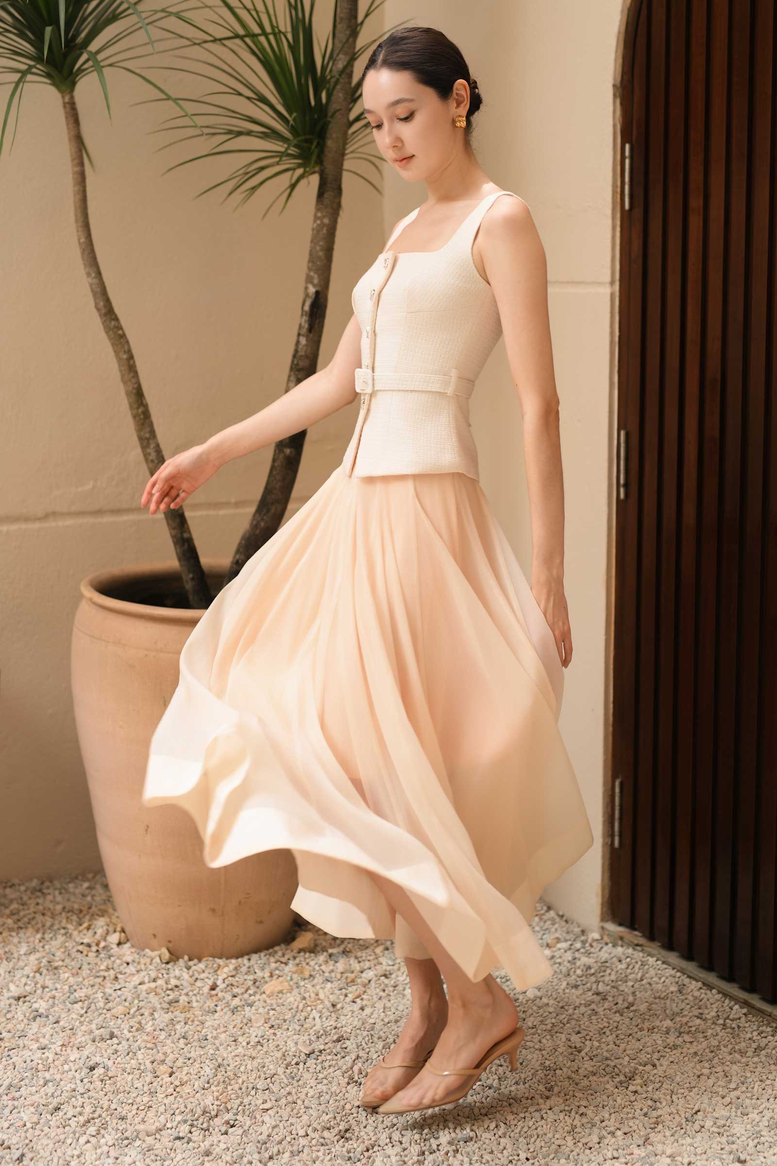 Dalaire Organza Skirt (Cream) - Image 6