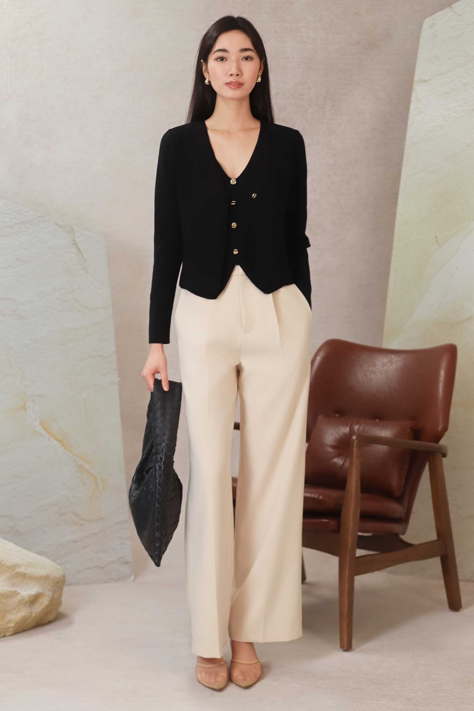 Poise Wide-Leg Trousers (Ivory) - Image 12