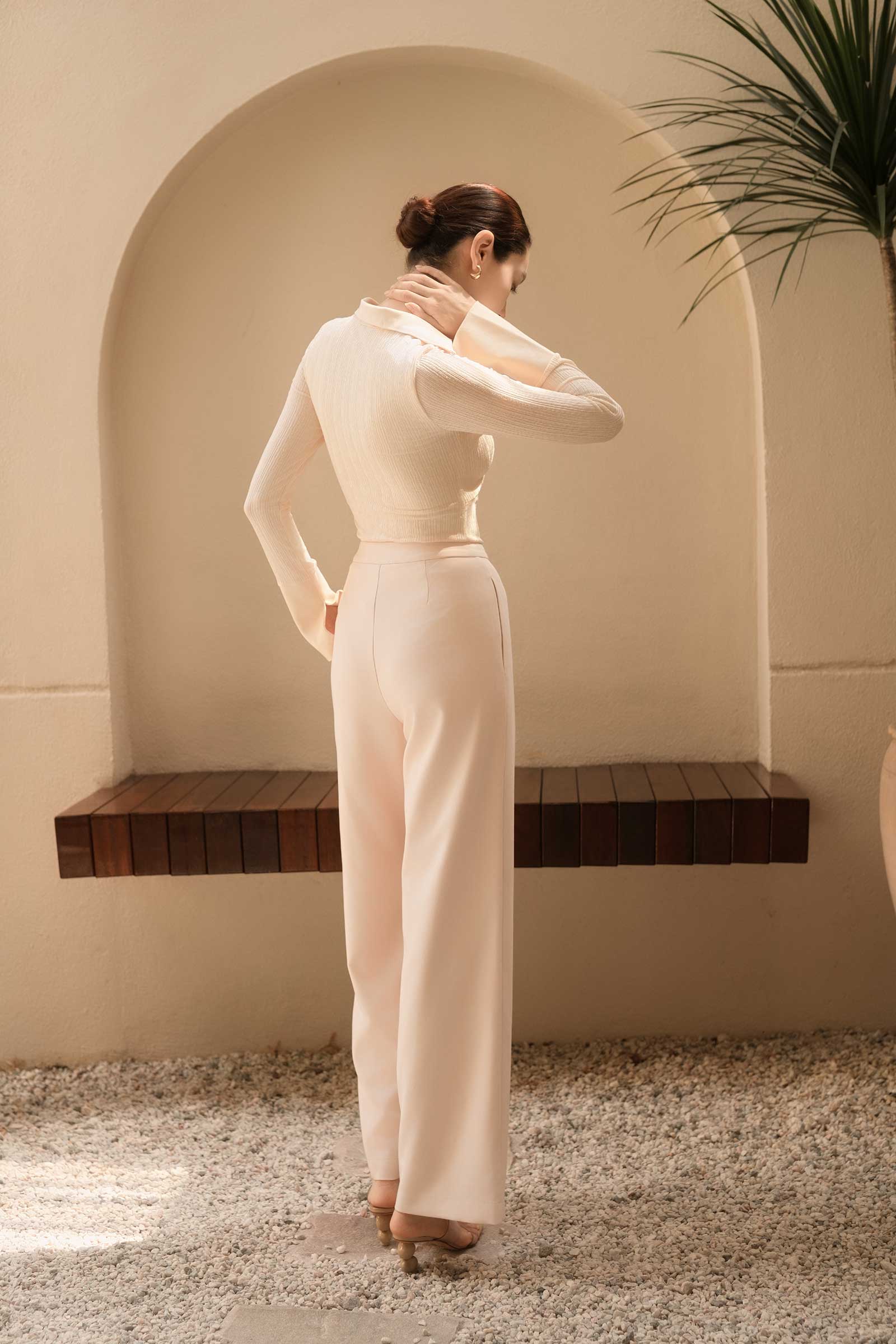 Poise Wide-Leg Trousers (Ivory) - Image 7