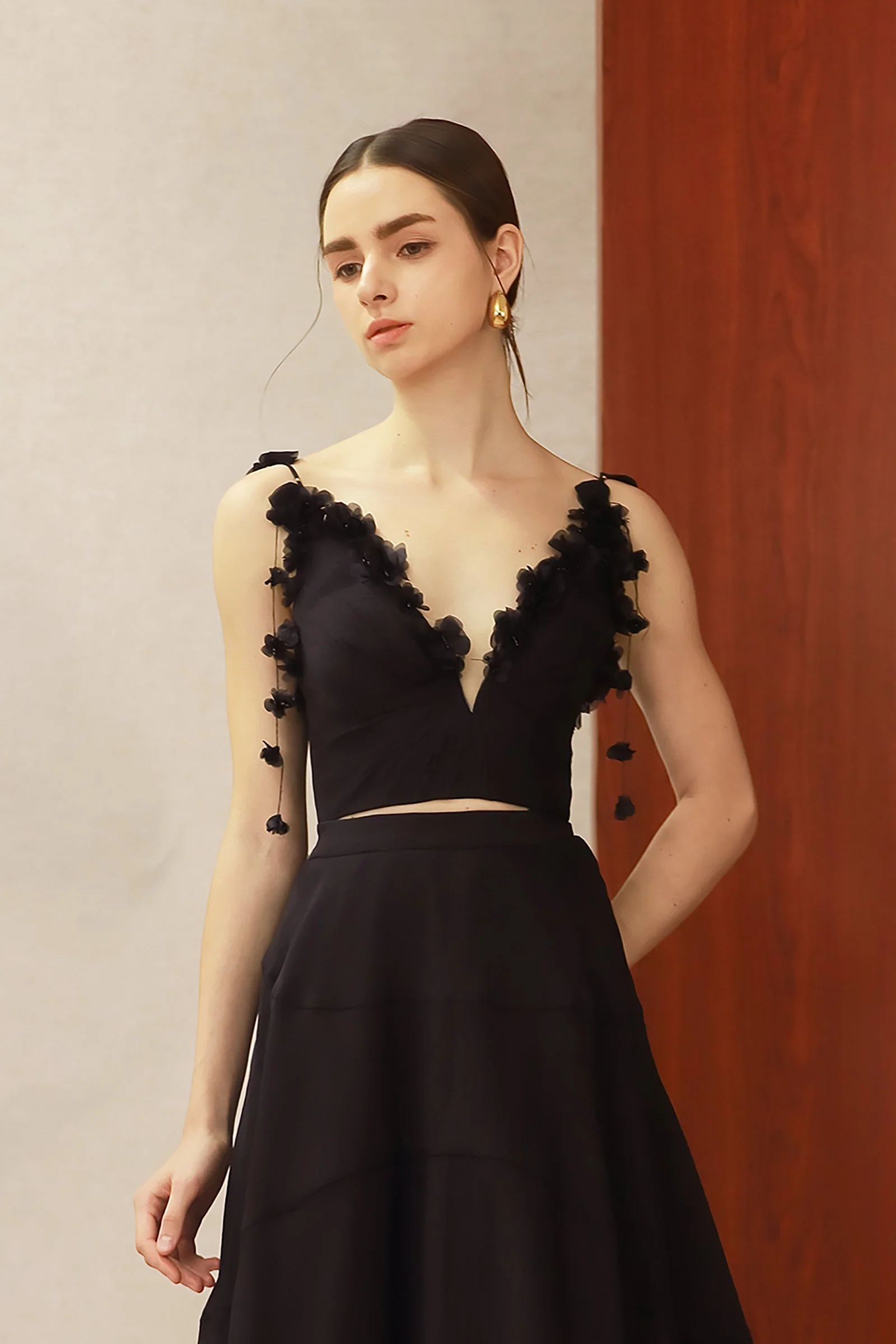 Elara Padded Top (Black) - Image 2