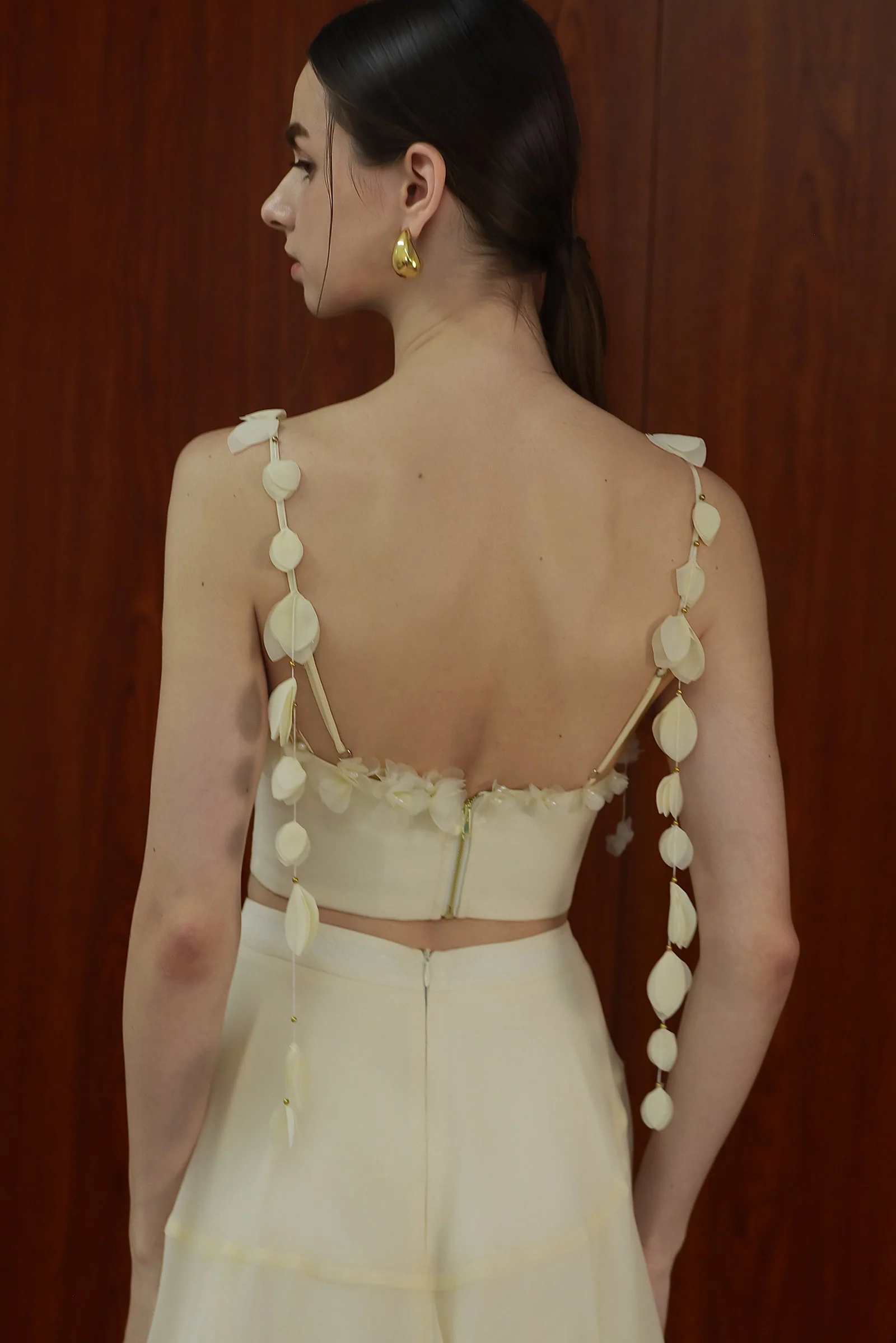 Elara Padded Top (Cream) - Image 4