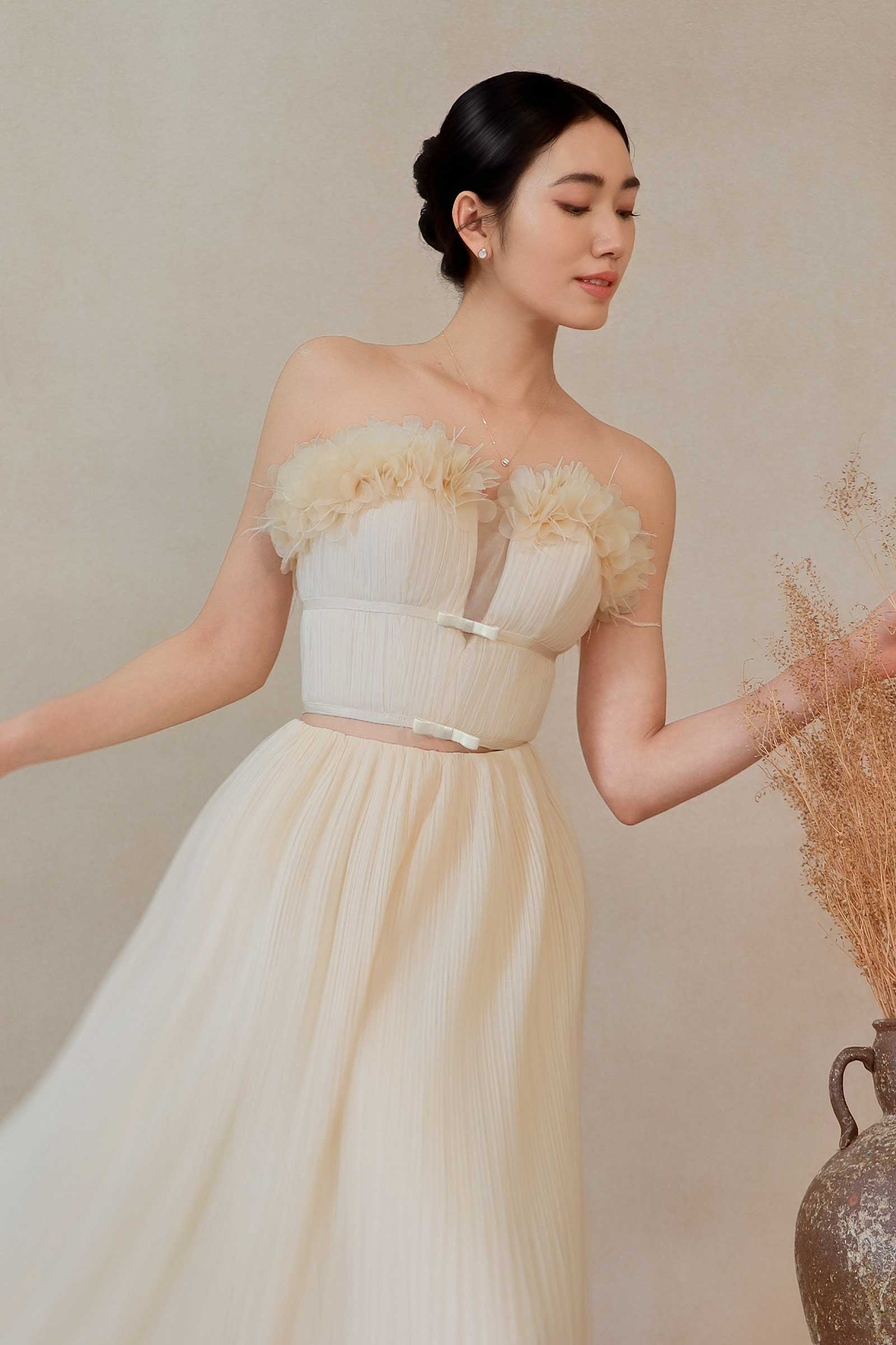 Diaveriale Corset Top (Cream) - Image 2