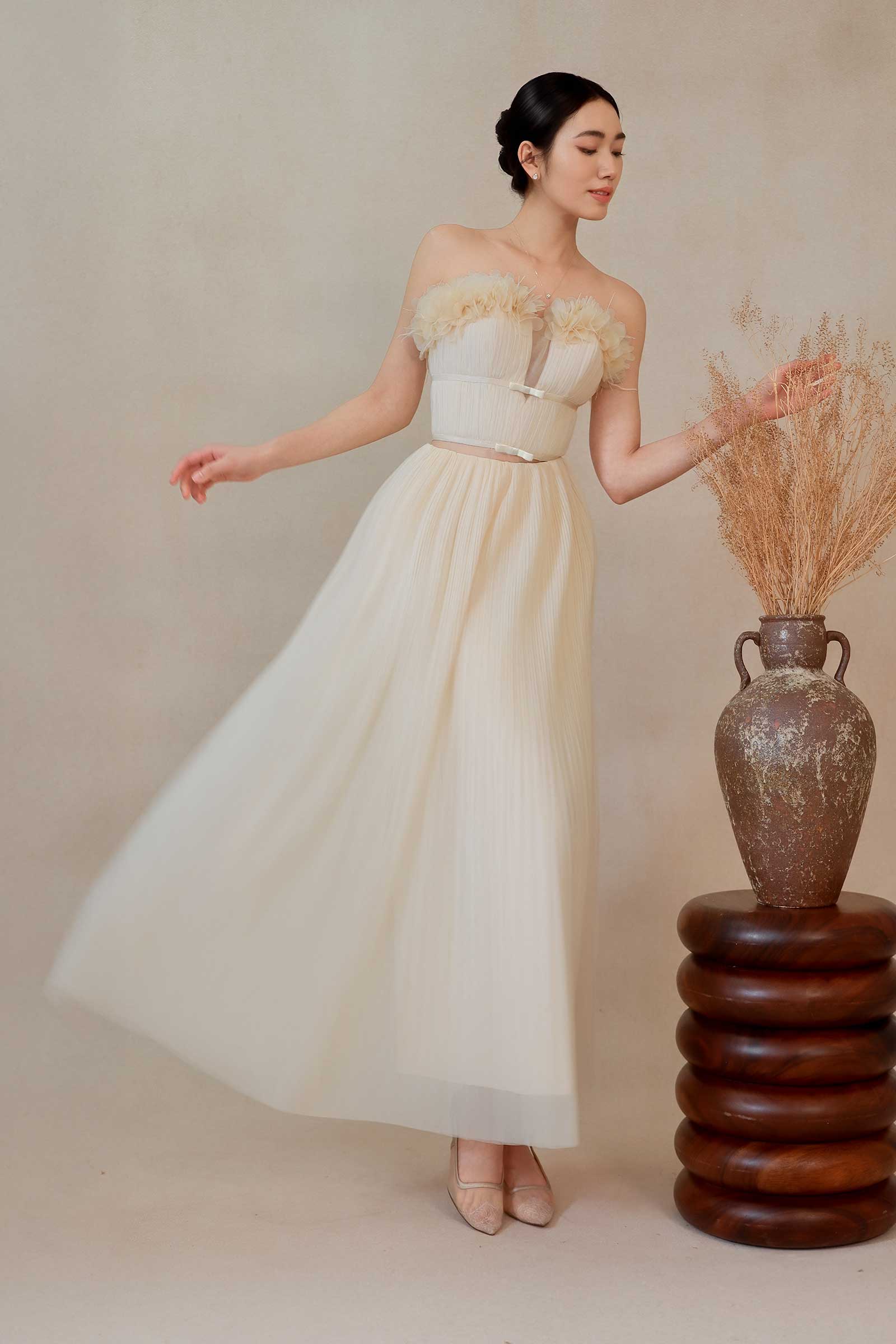 Diaveriale Corset Top (Cream) - Image 20