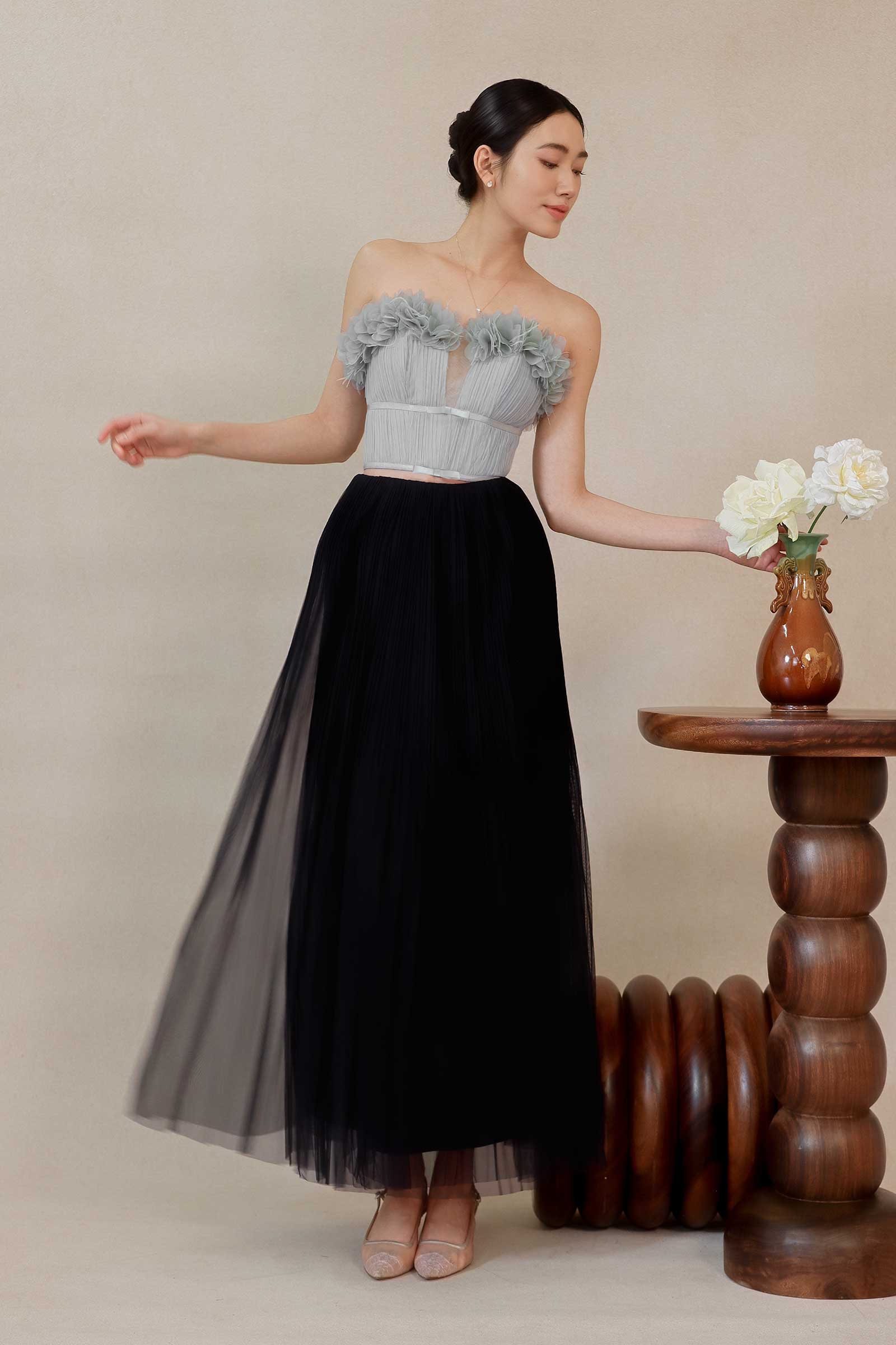 Diaveriale Tulle Skirt (Black) - Image 2