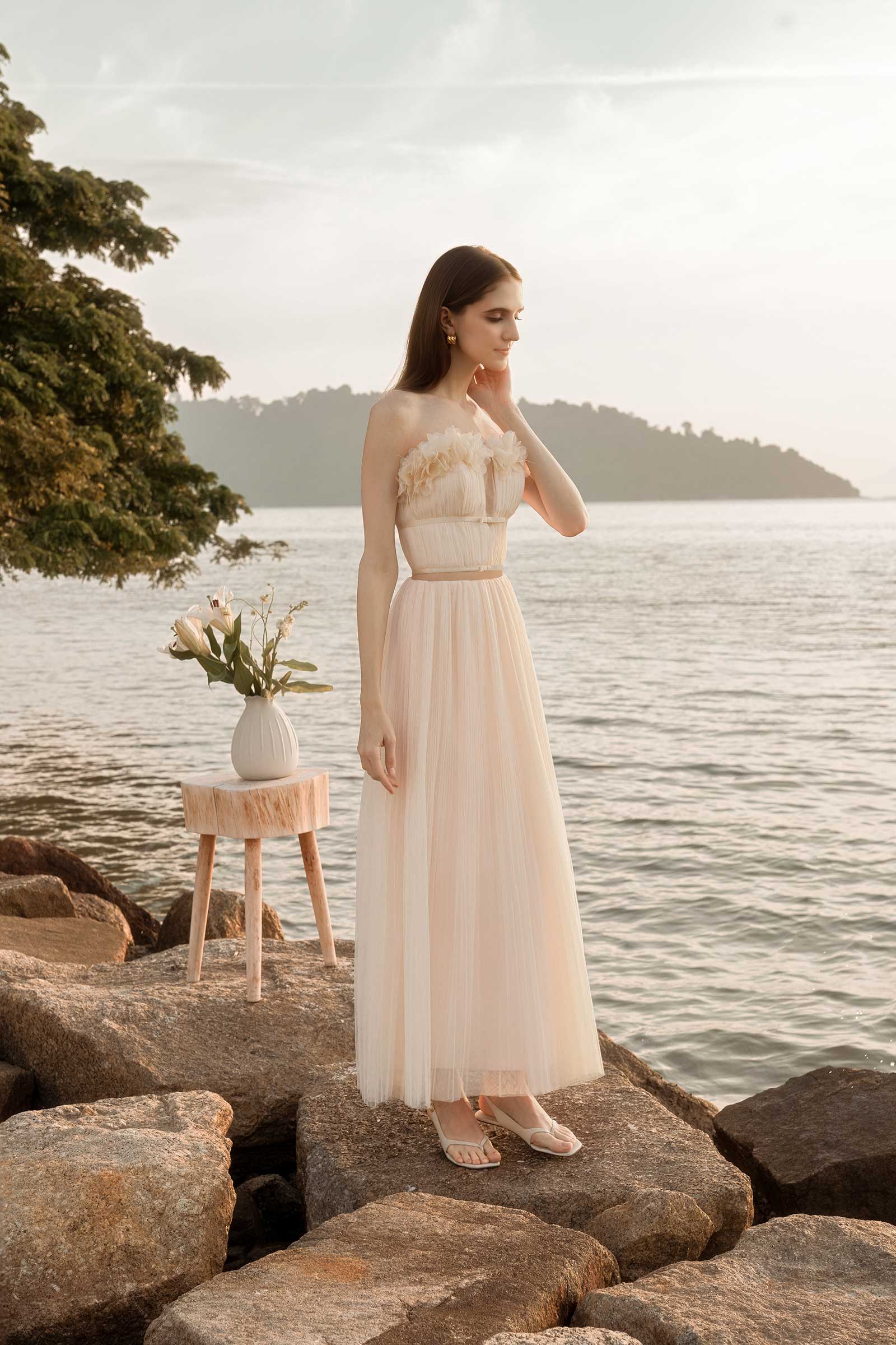 Diaveriale Tulle Skirt (Cream) - Image 14