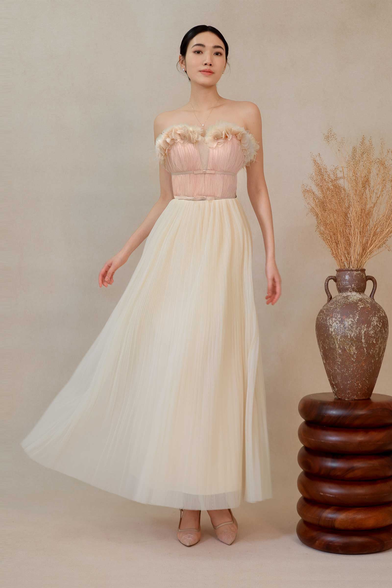 Diaveriale Tulle Skirt (Cream) - Image 3