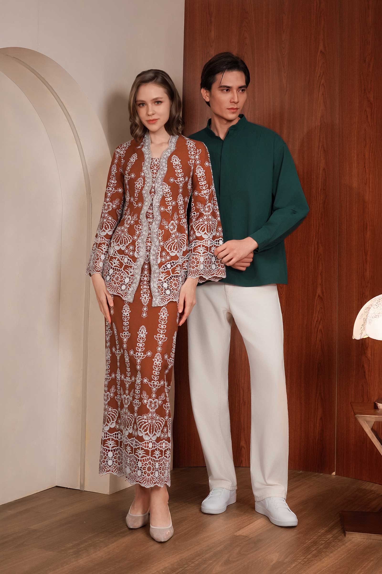 Embun Kebaya Top (Rich Brown) - Image 2