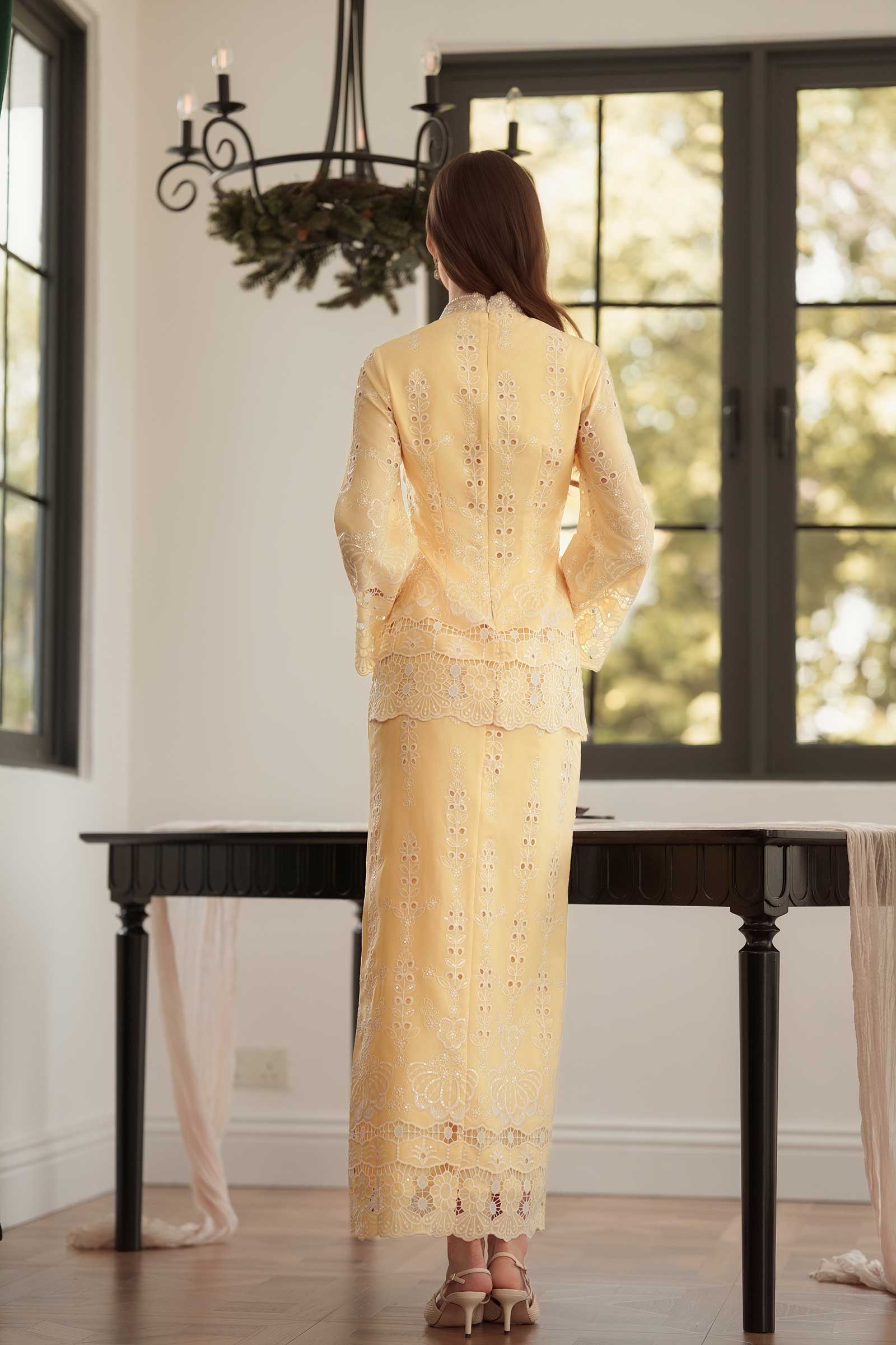 Embun Kebaya Top (Yellow) - Image 16