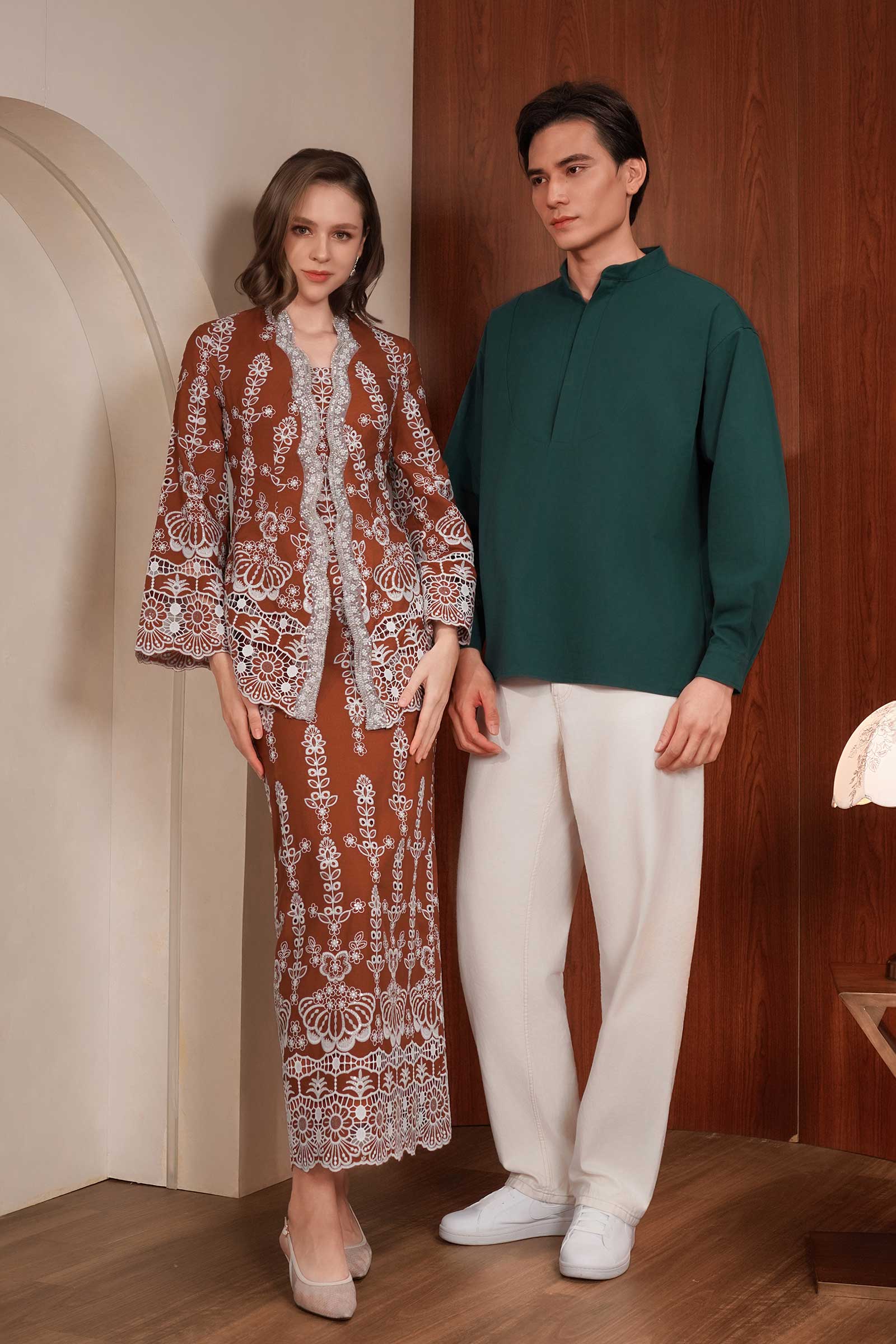 Embun Kebaya Set (Rich Brown) - Image 9