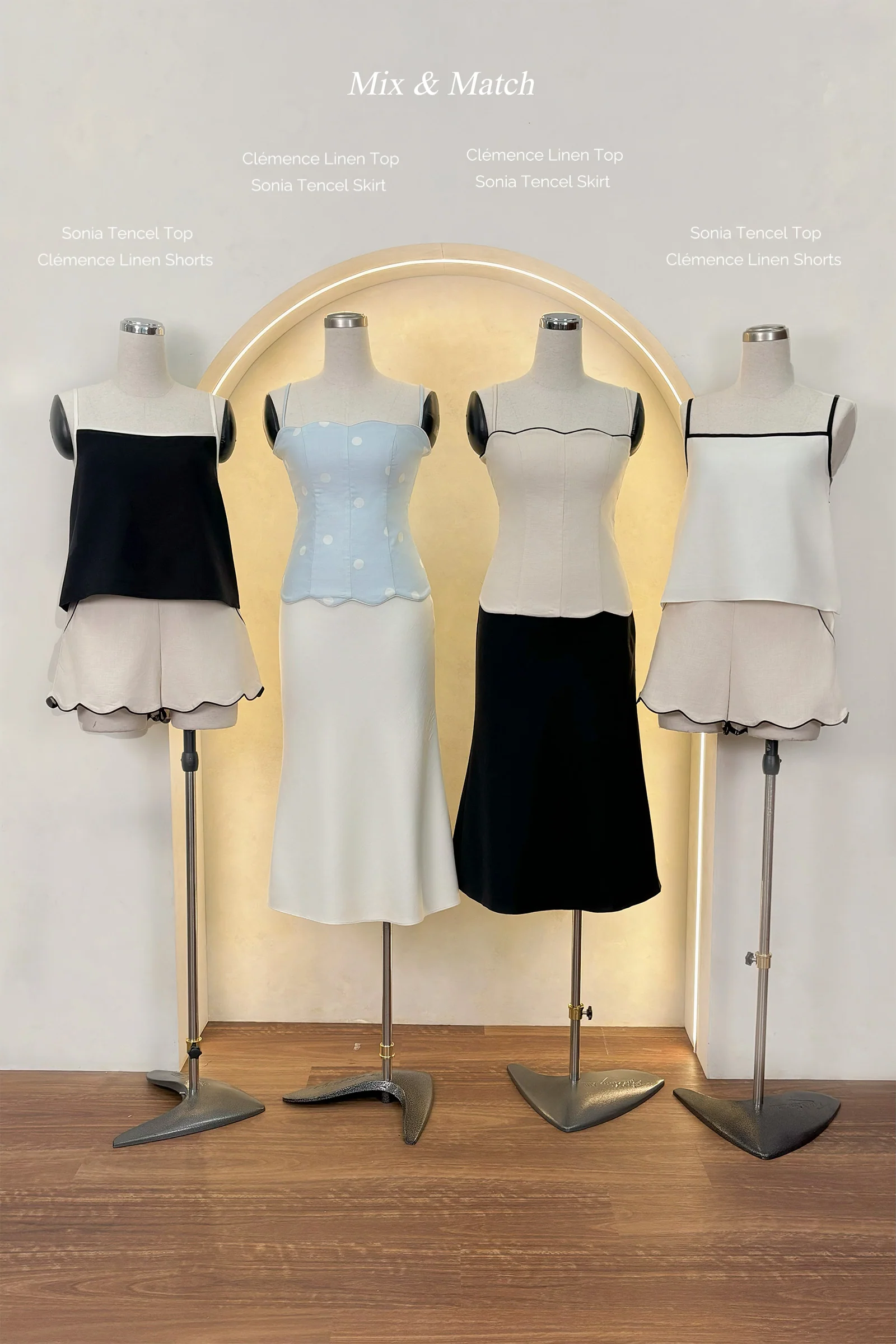 Sonia Tencel Skirt (Black) - Image 12