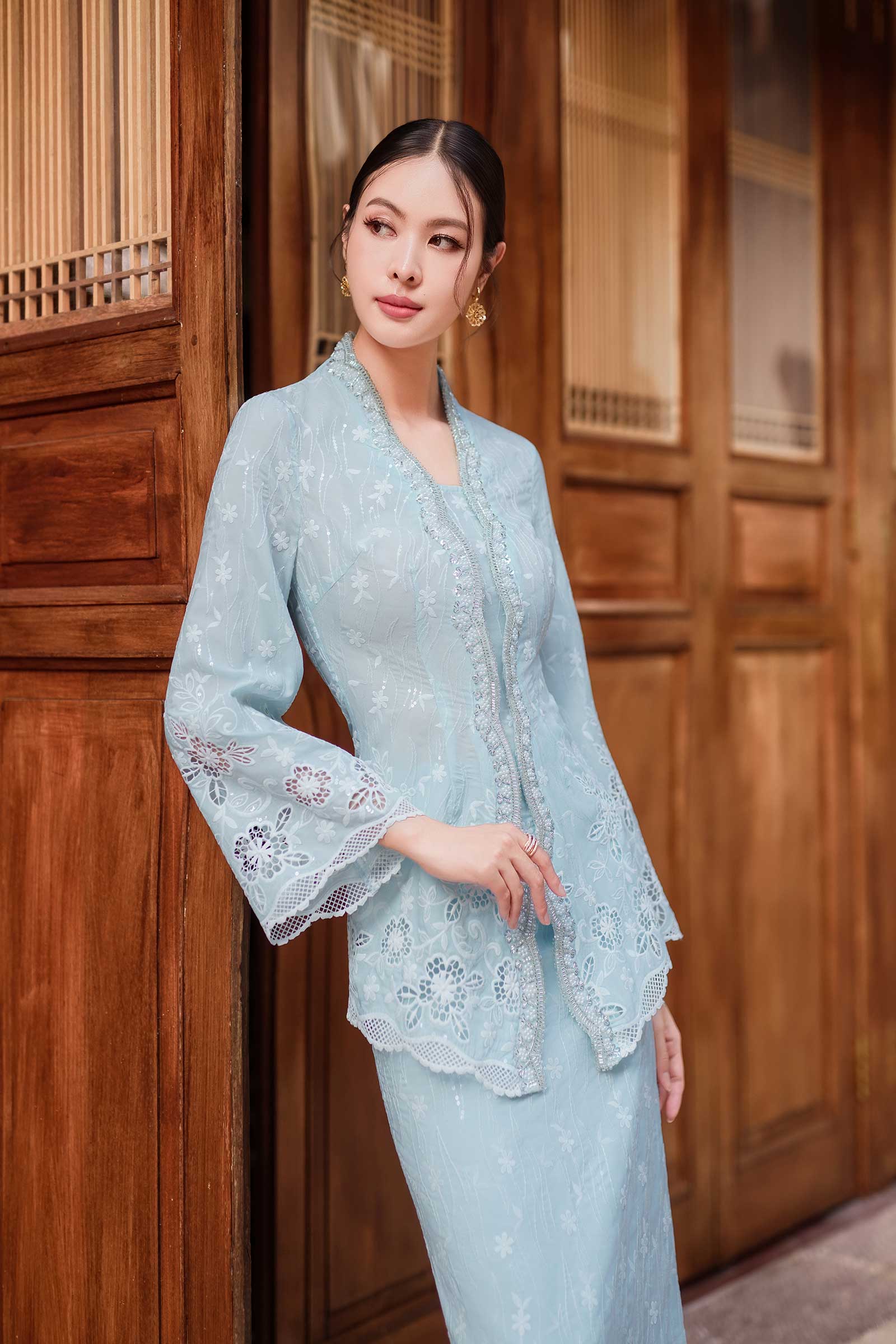 Sofea Skirt (Baby Blue) - Image 11