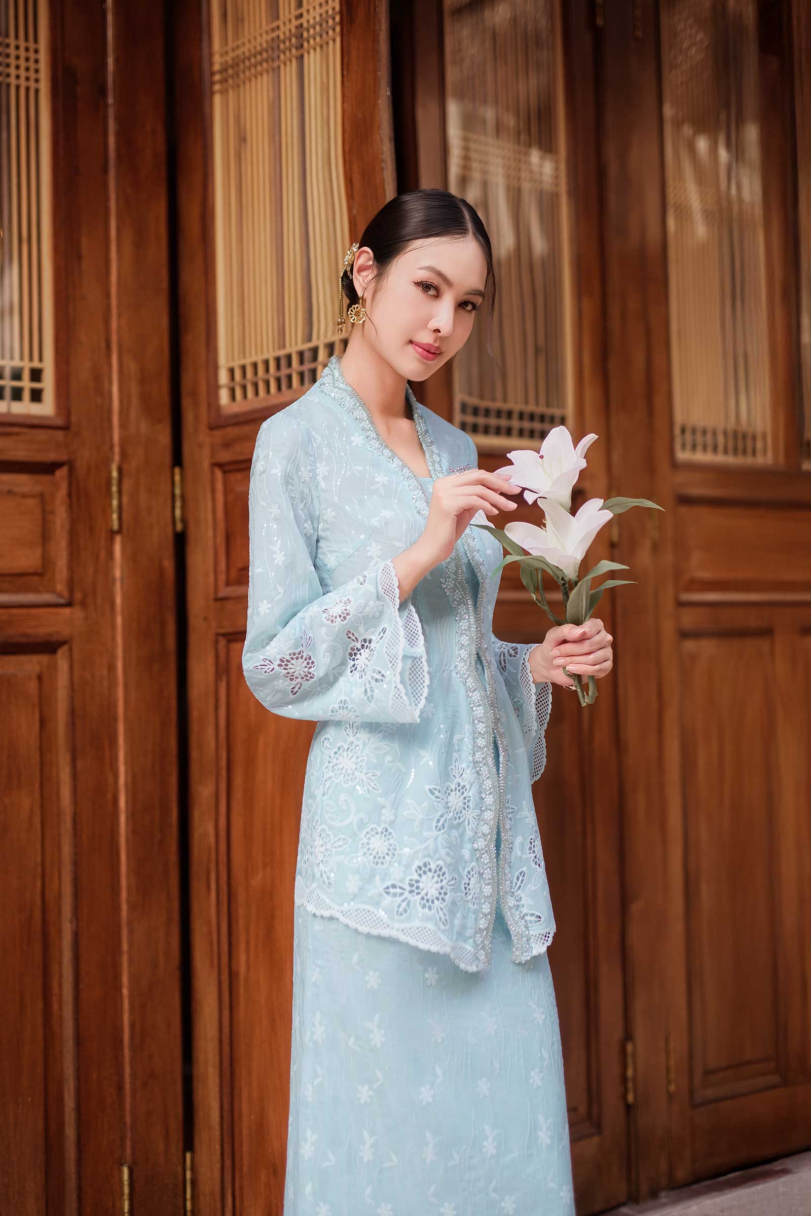 Sofea Skirt (Baby Blue) - Image 13