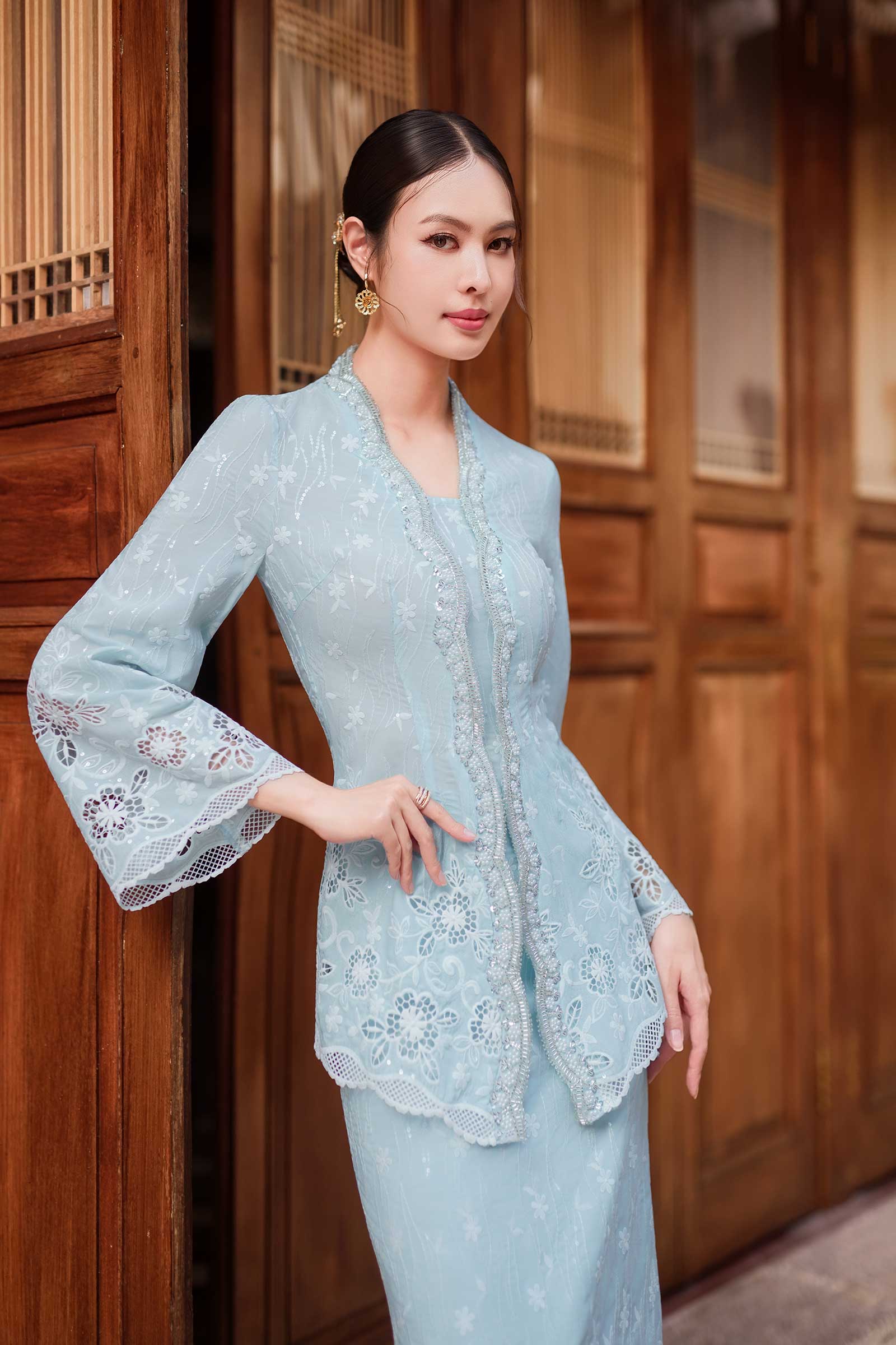 Sofea Skirt (Baby Blue) - Image 14
