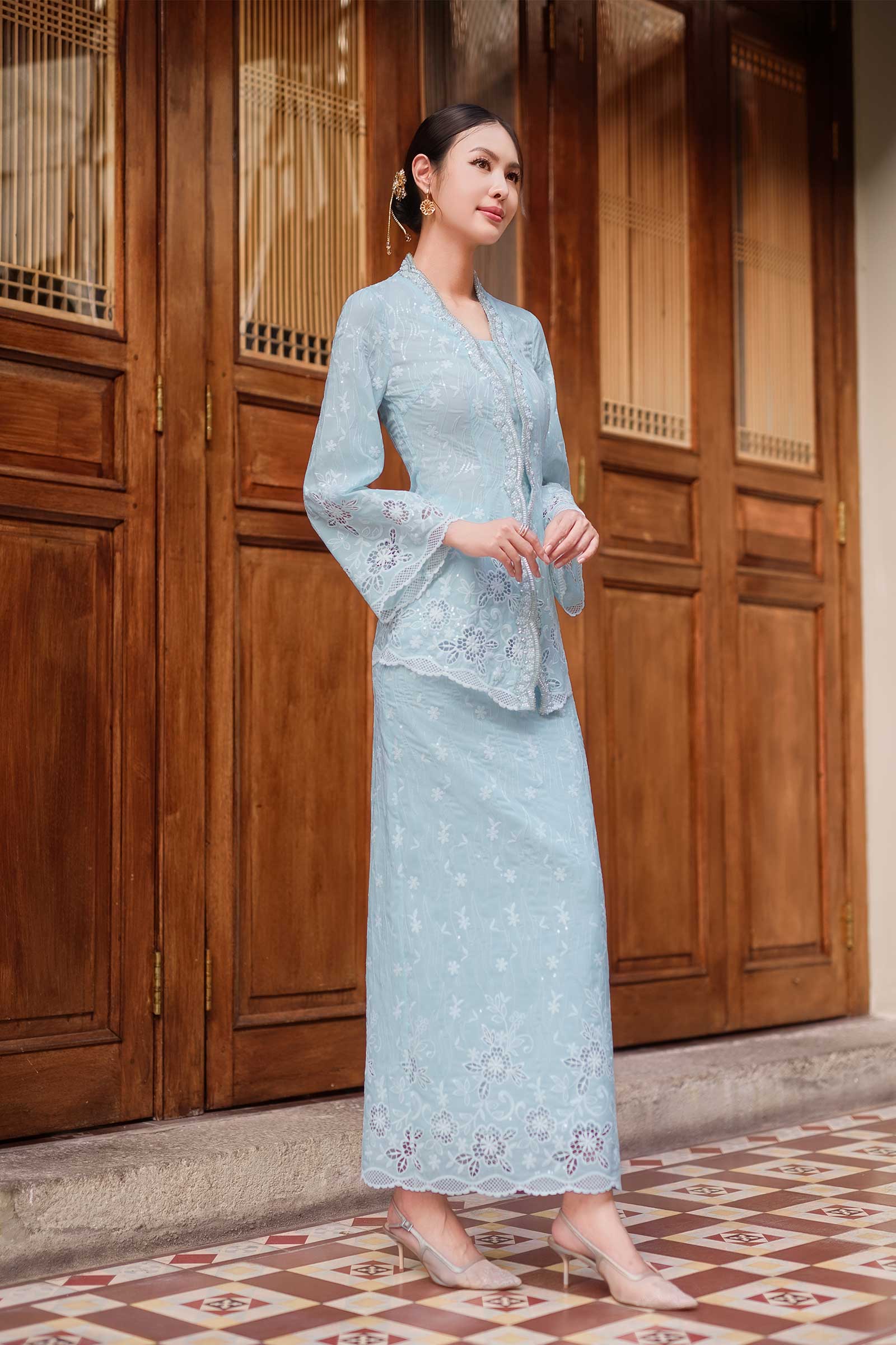 Sofea Skirt (Baby Blue) - Image 4