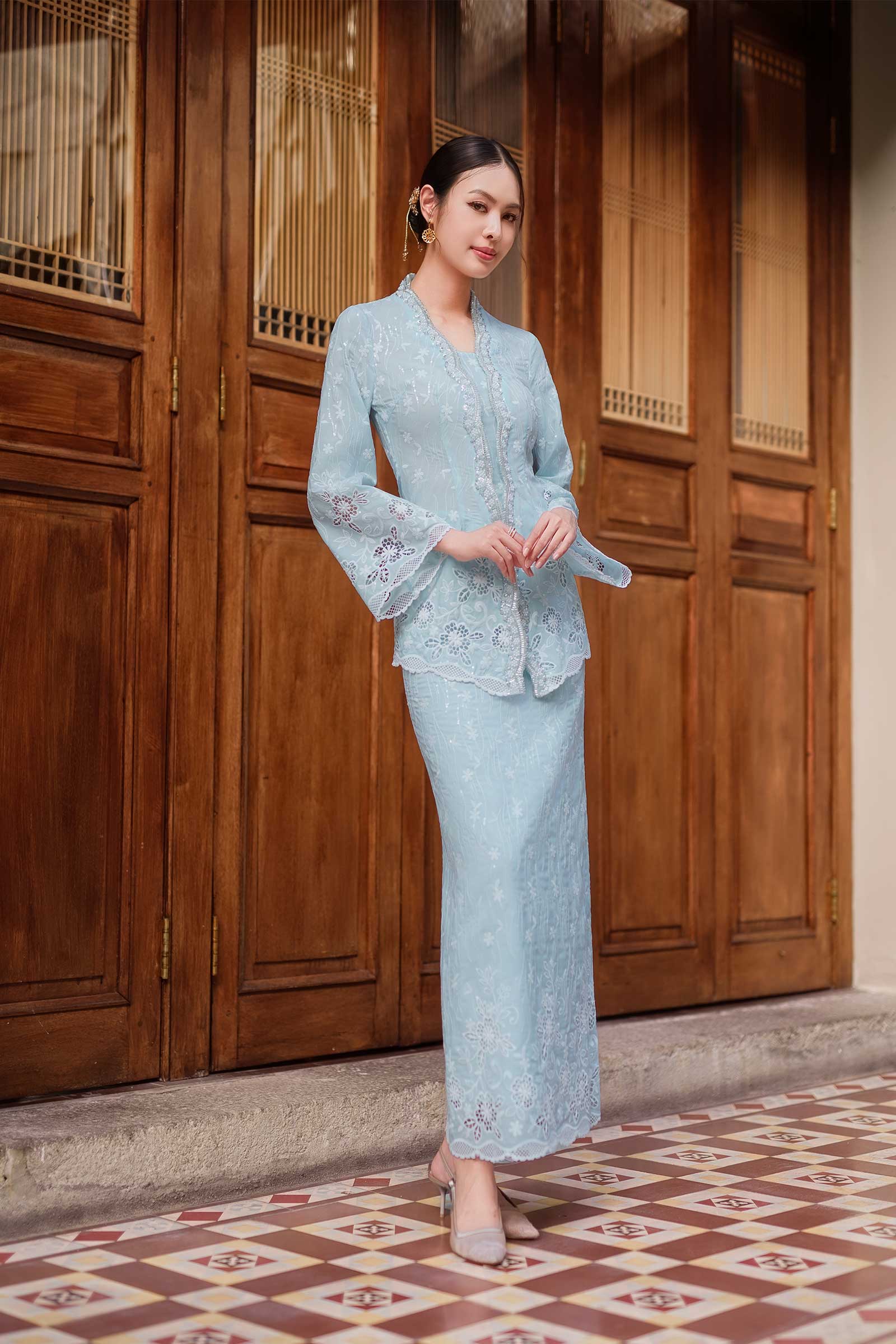 Sofea Skirt (Baby Blue) - Image 7