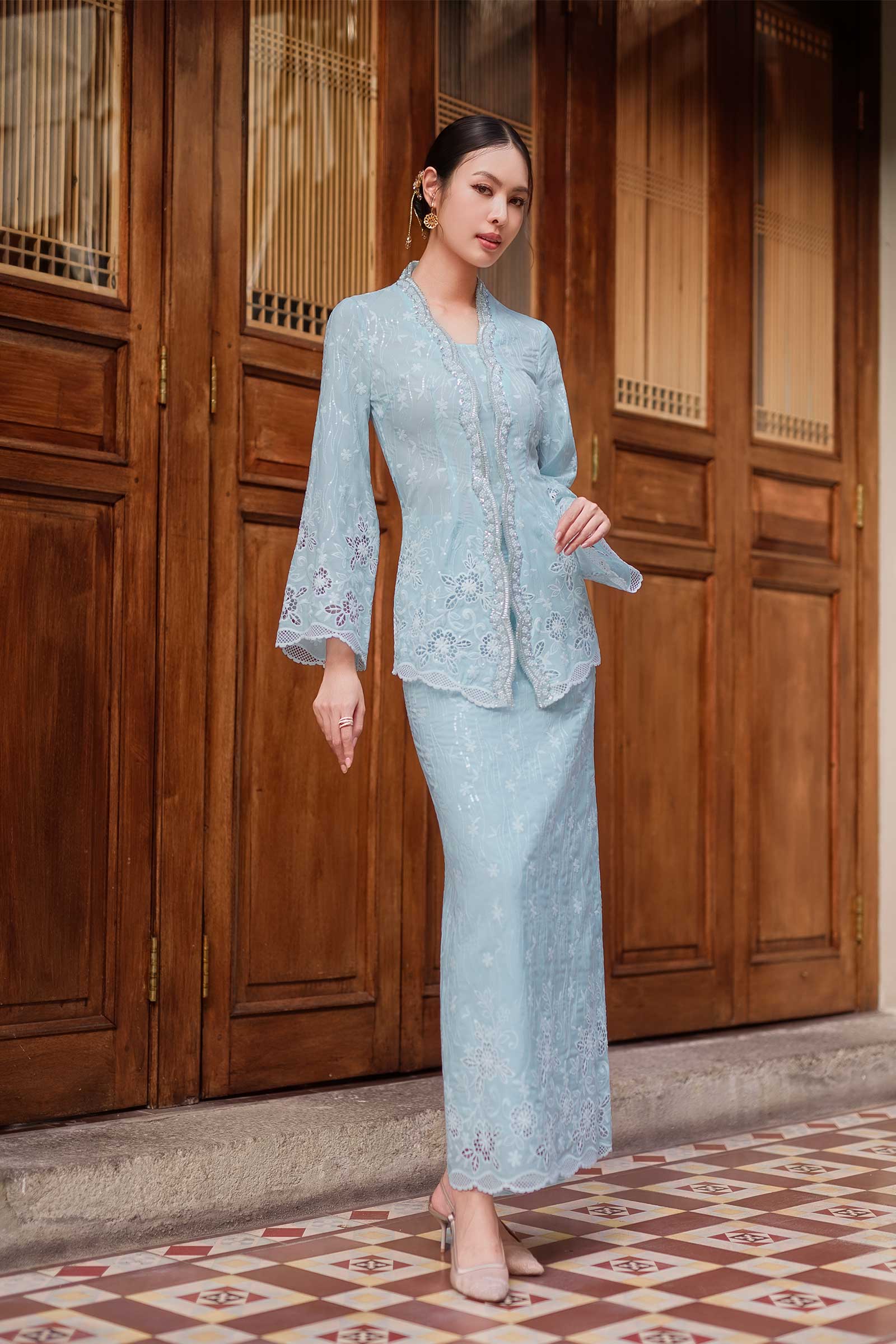 Sofea Skirt (Baby Blue) - Image 8