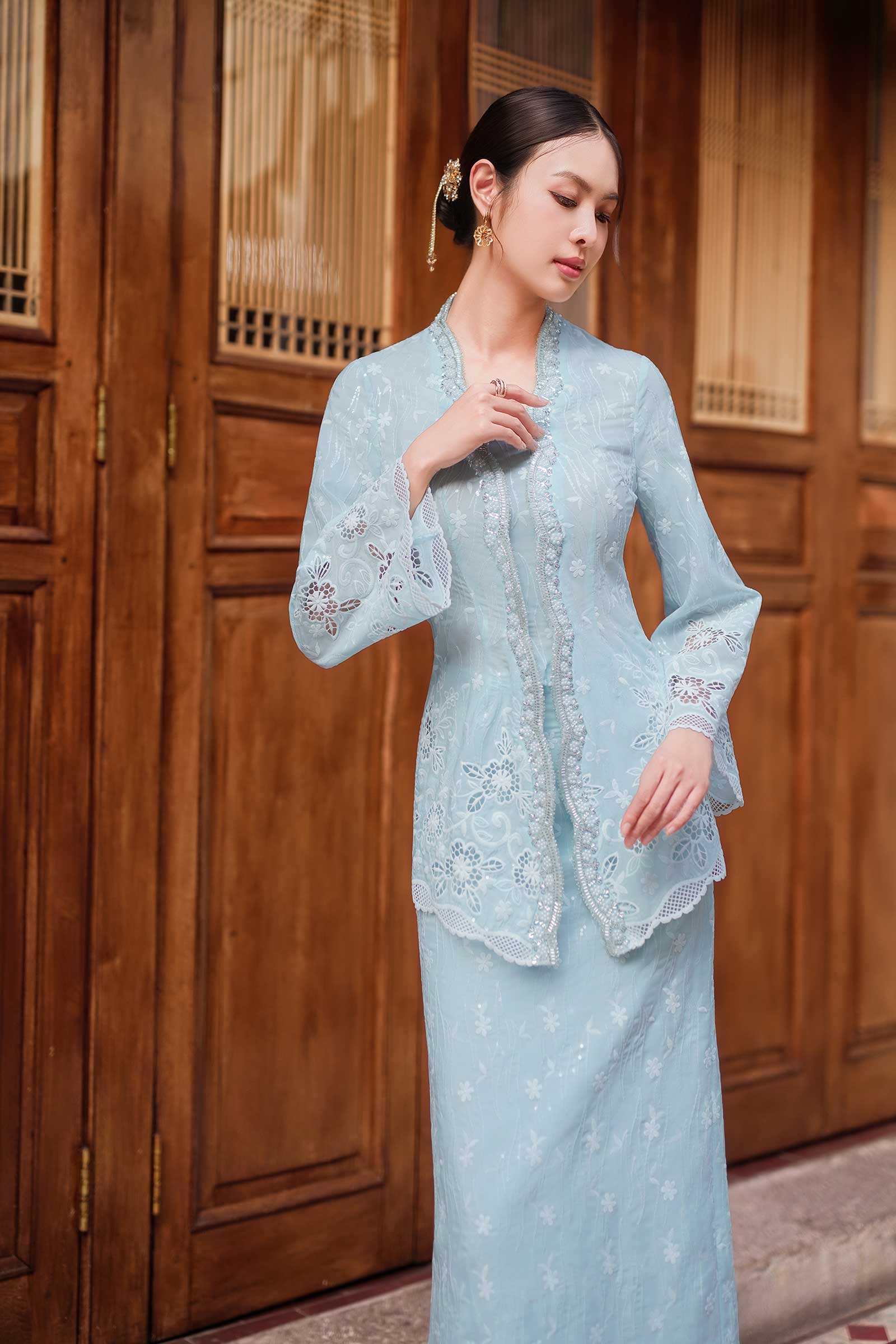 Sofea Skirt (Baby Blue) - Image 9