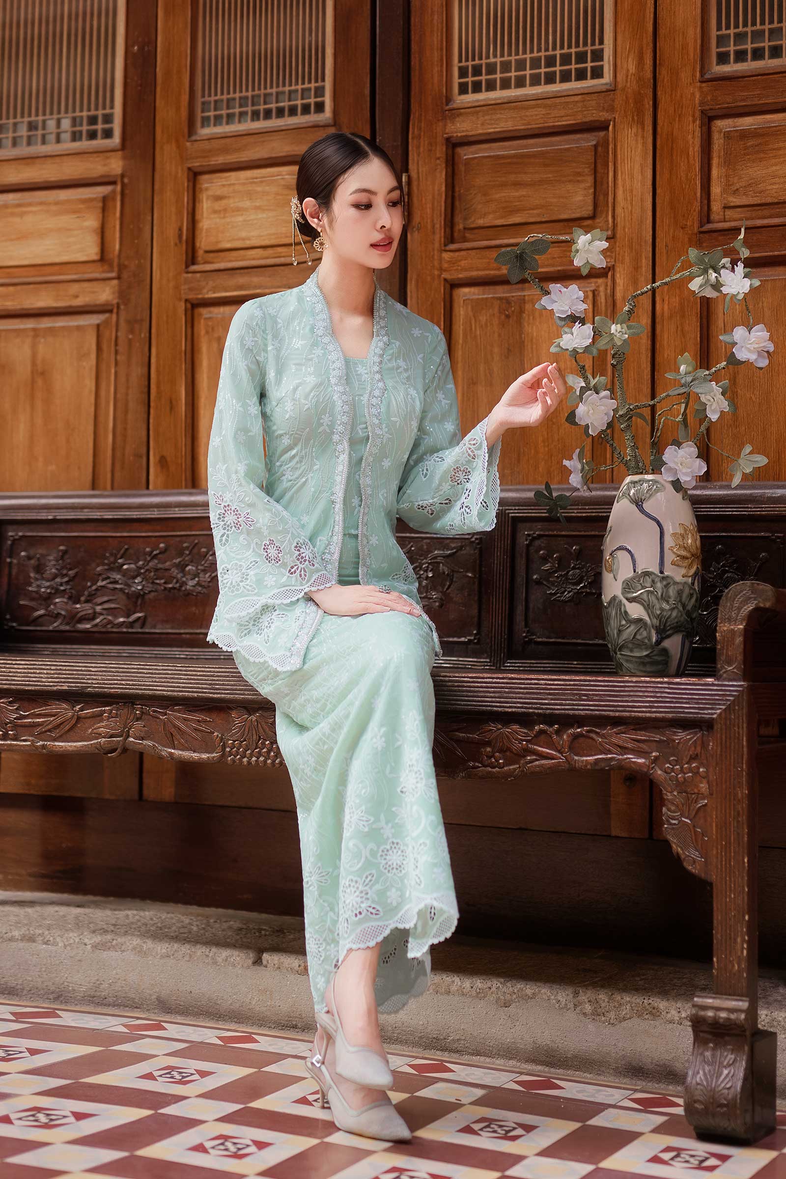 Sofea Skirt (Mint Green) - Image 5