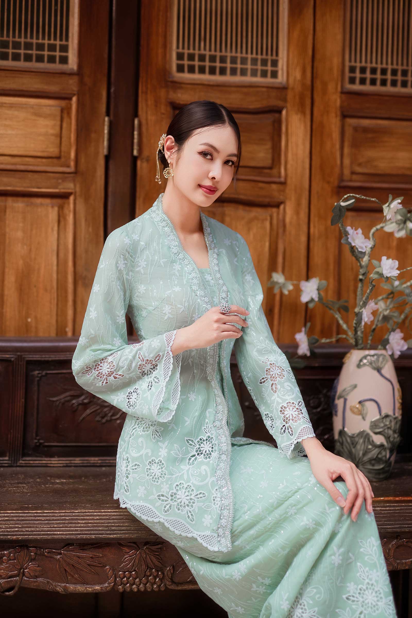 Sofea Skirt (Mint Green) - Image 6