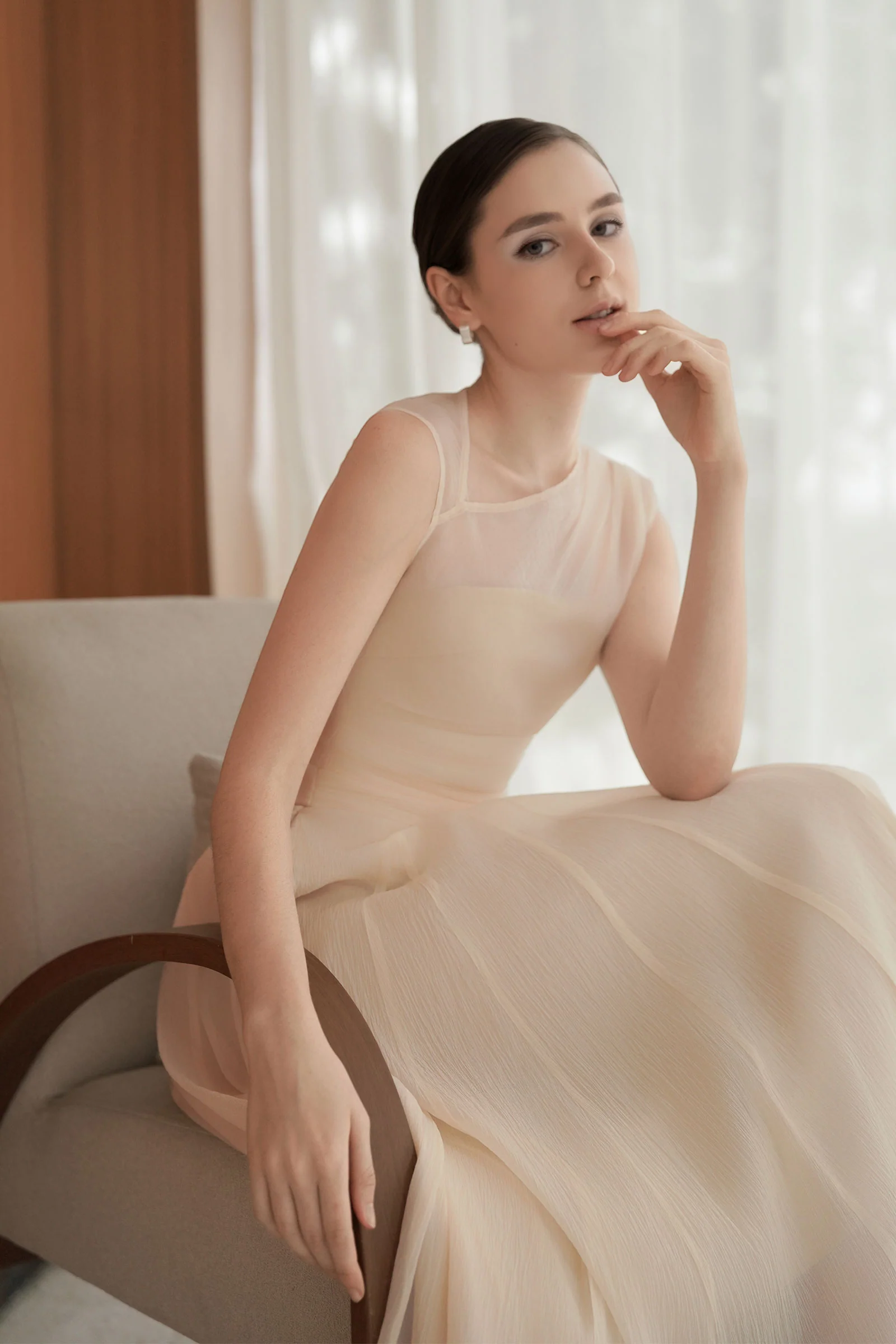 Jasmine Dress (Cream) - Image 4