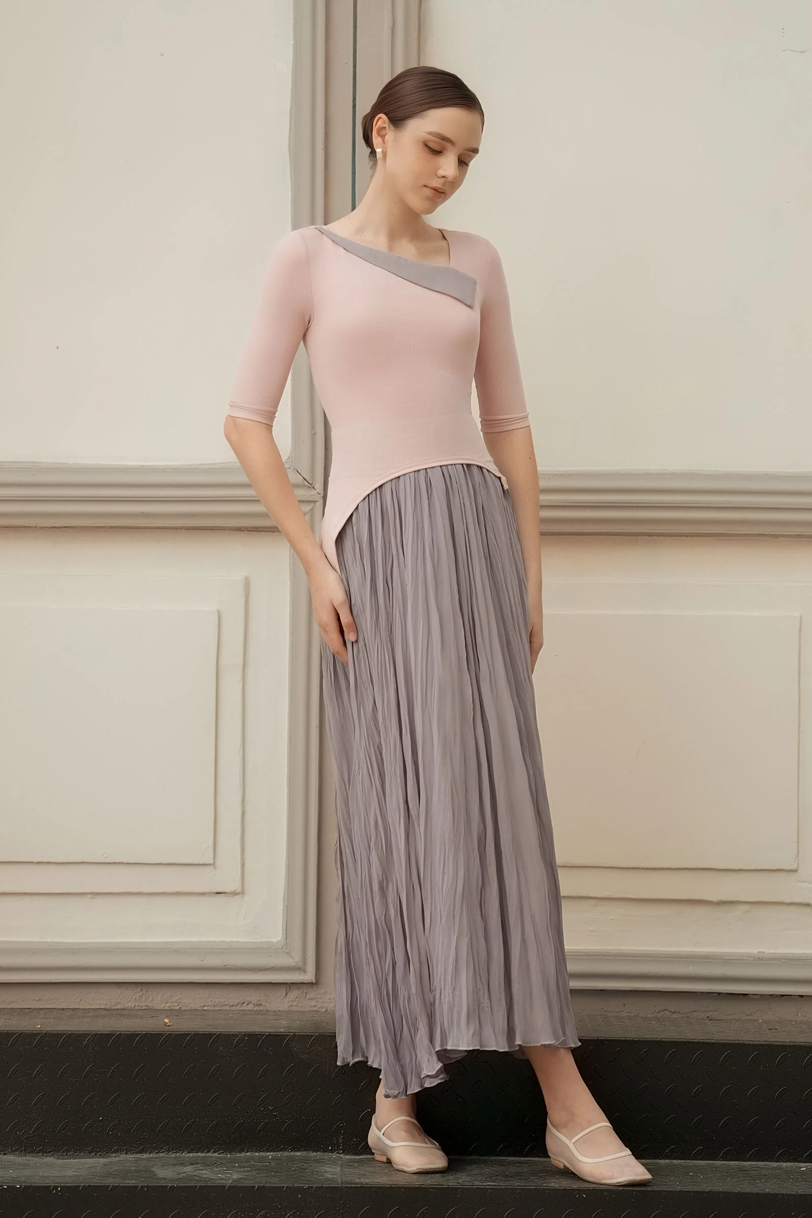 Ellear Dress (Blush+Mauve) - Image 4