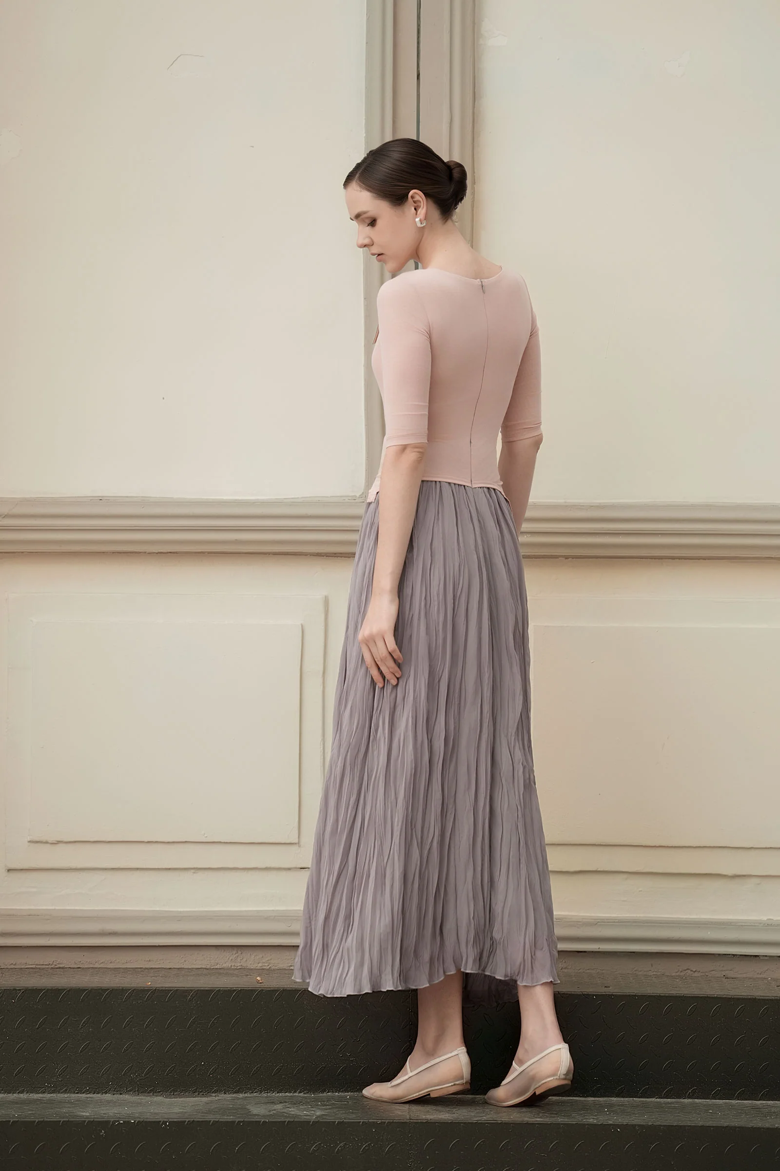 Ellear Dress (Blush+Mauve) - Image 5