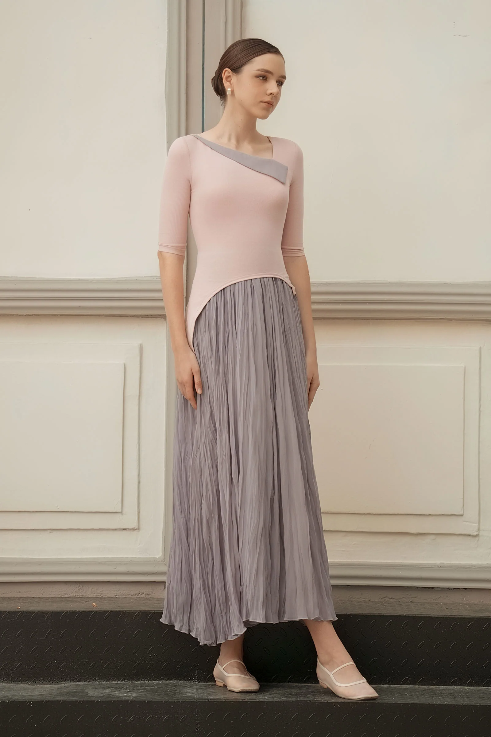 Ellear Dress (Blush+Mauve) - Image 7